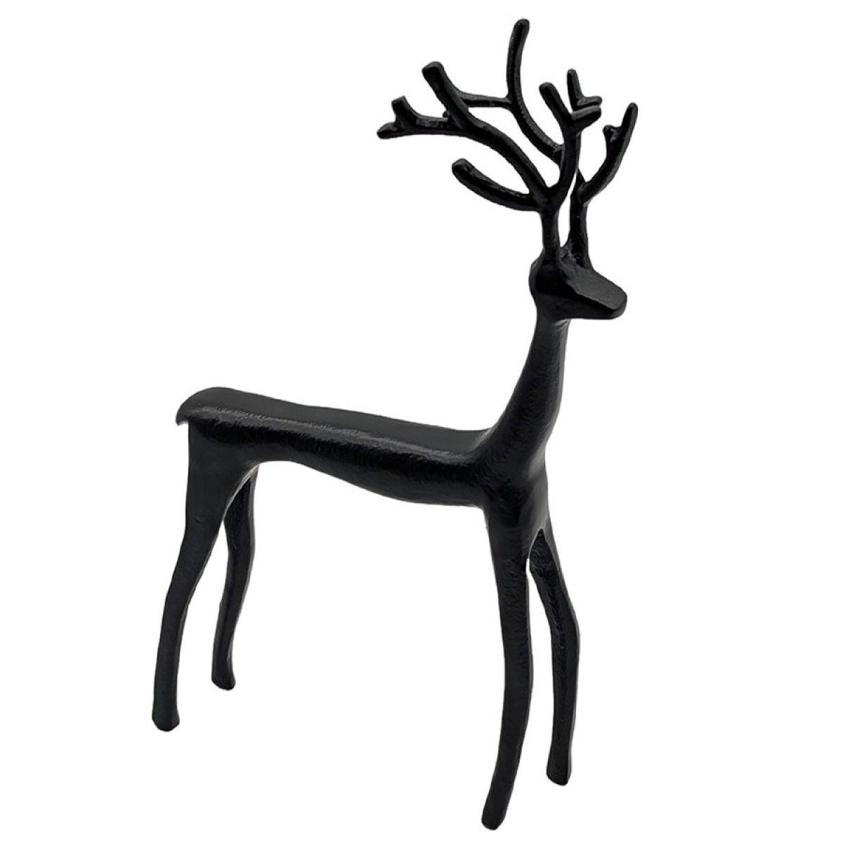 Lambert Weihnachtsbaumkugel Dekorationsobjekt Giacco Rentier Schwarz (30cm)