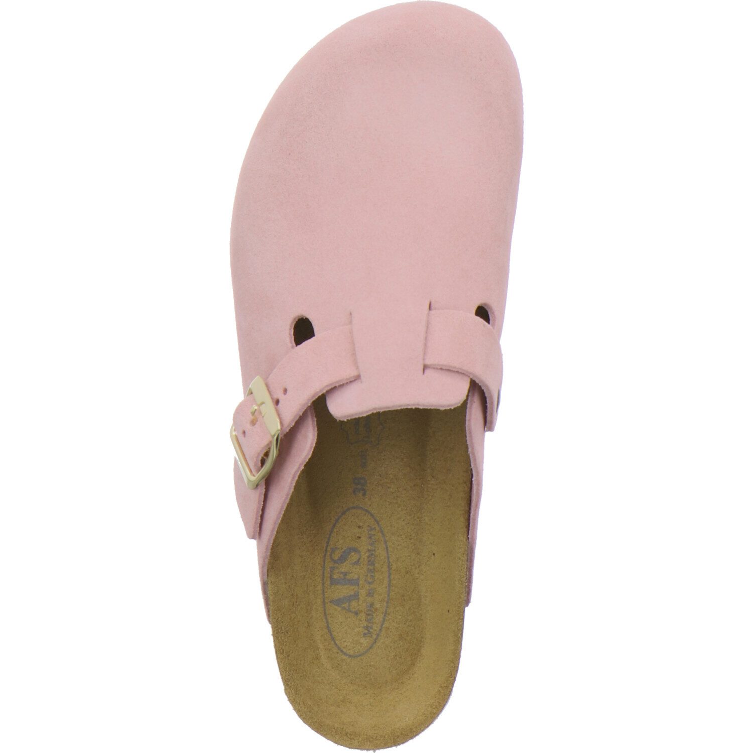 AFS-Schuhe 290032 Clogs Pantolette für Damen aus Leder mit Fußbett, Hausschuhe Made in Germany