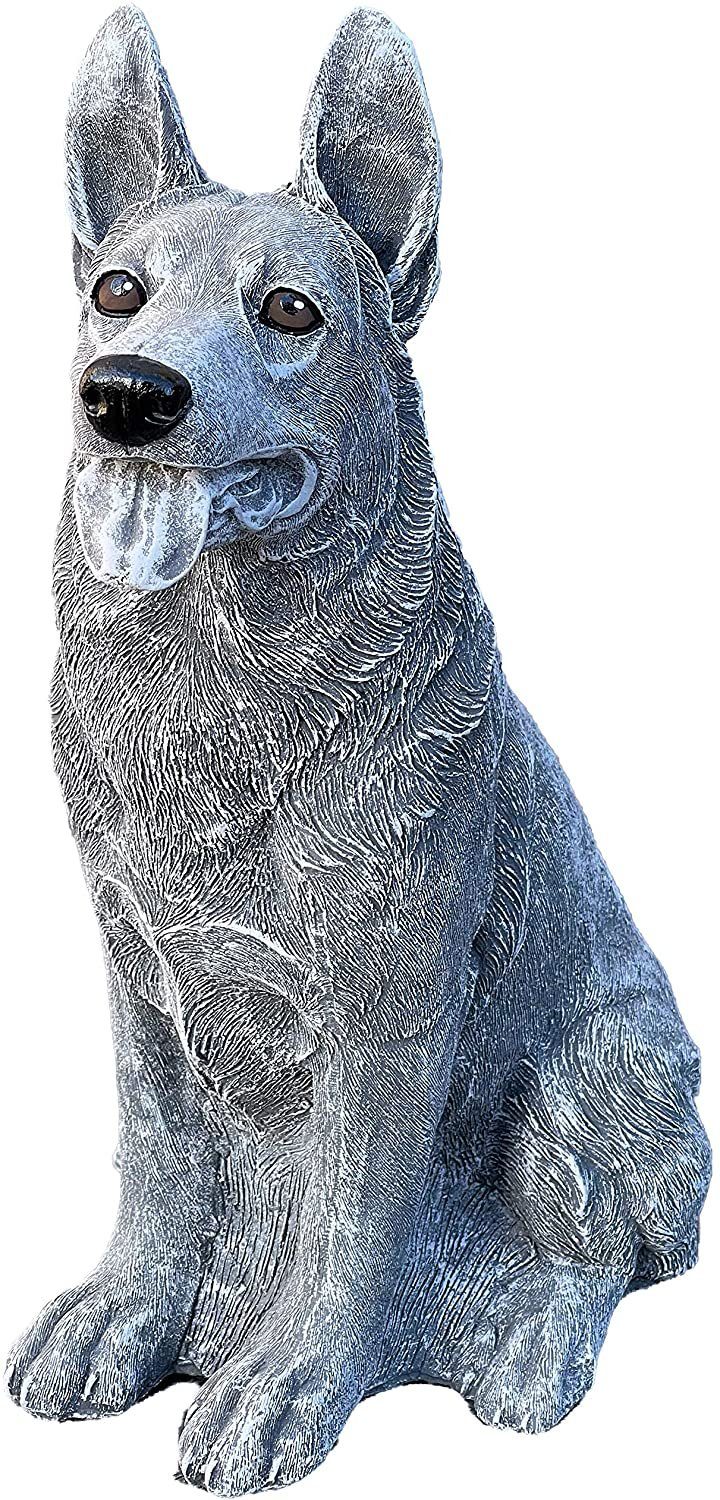 Stone and Style Gartenfigur Frostfeste Steinfigur Schäferhund groß