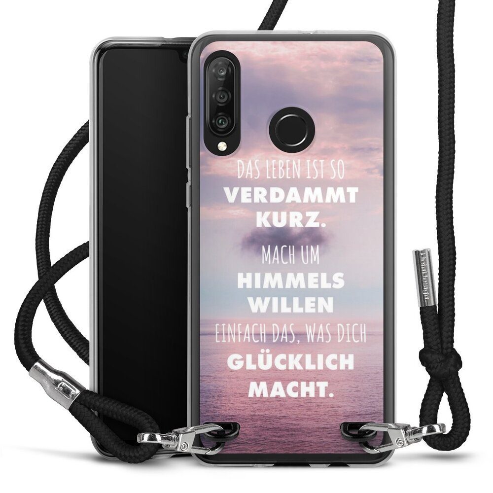 DeinDesign Handyhülle Glück Spruch Statement Das Leben Ist So Verdammt