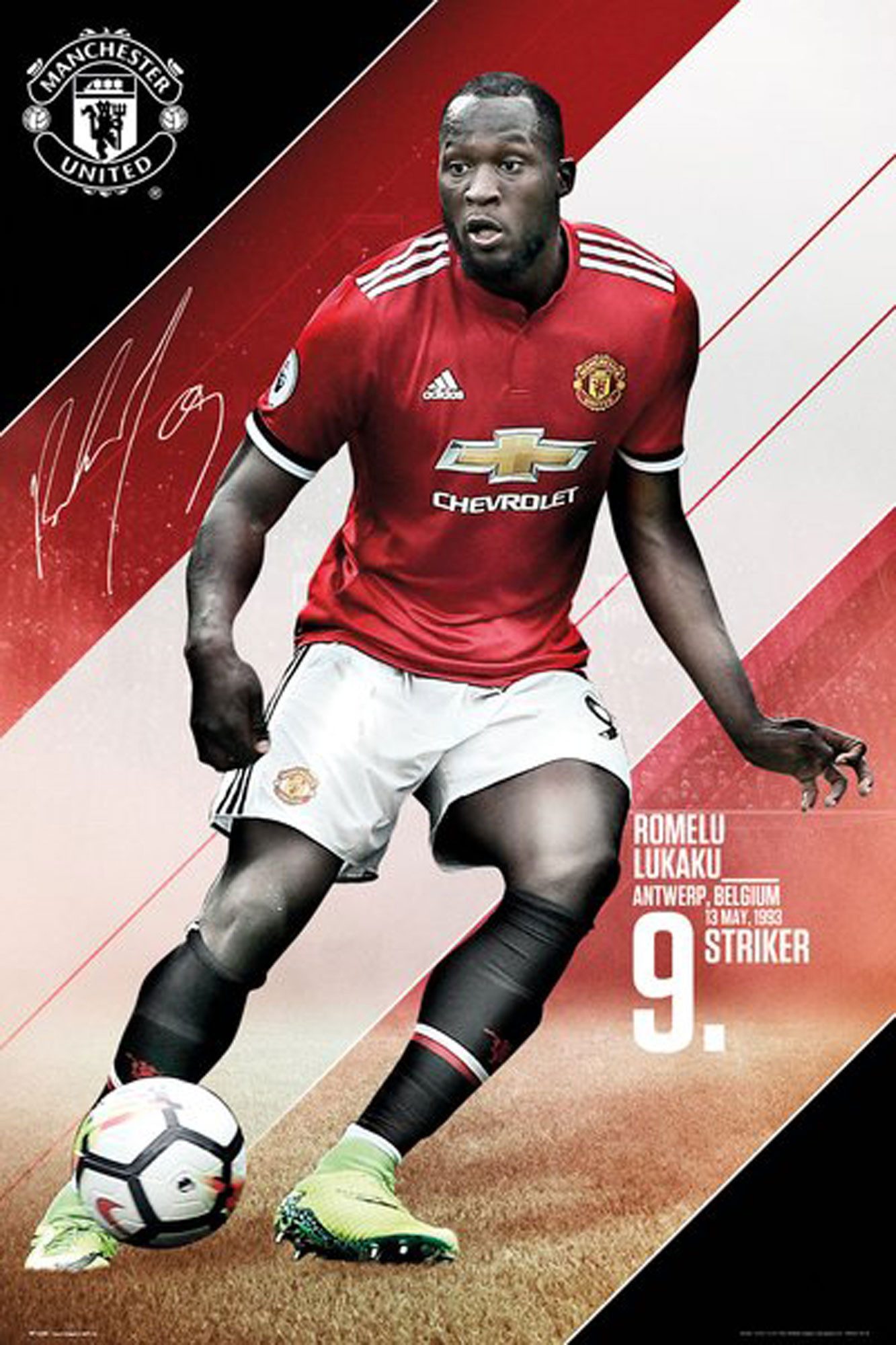 Poster Fußball - Poster - Manchester United - Lukaku 17/18