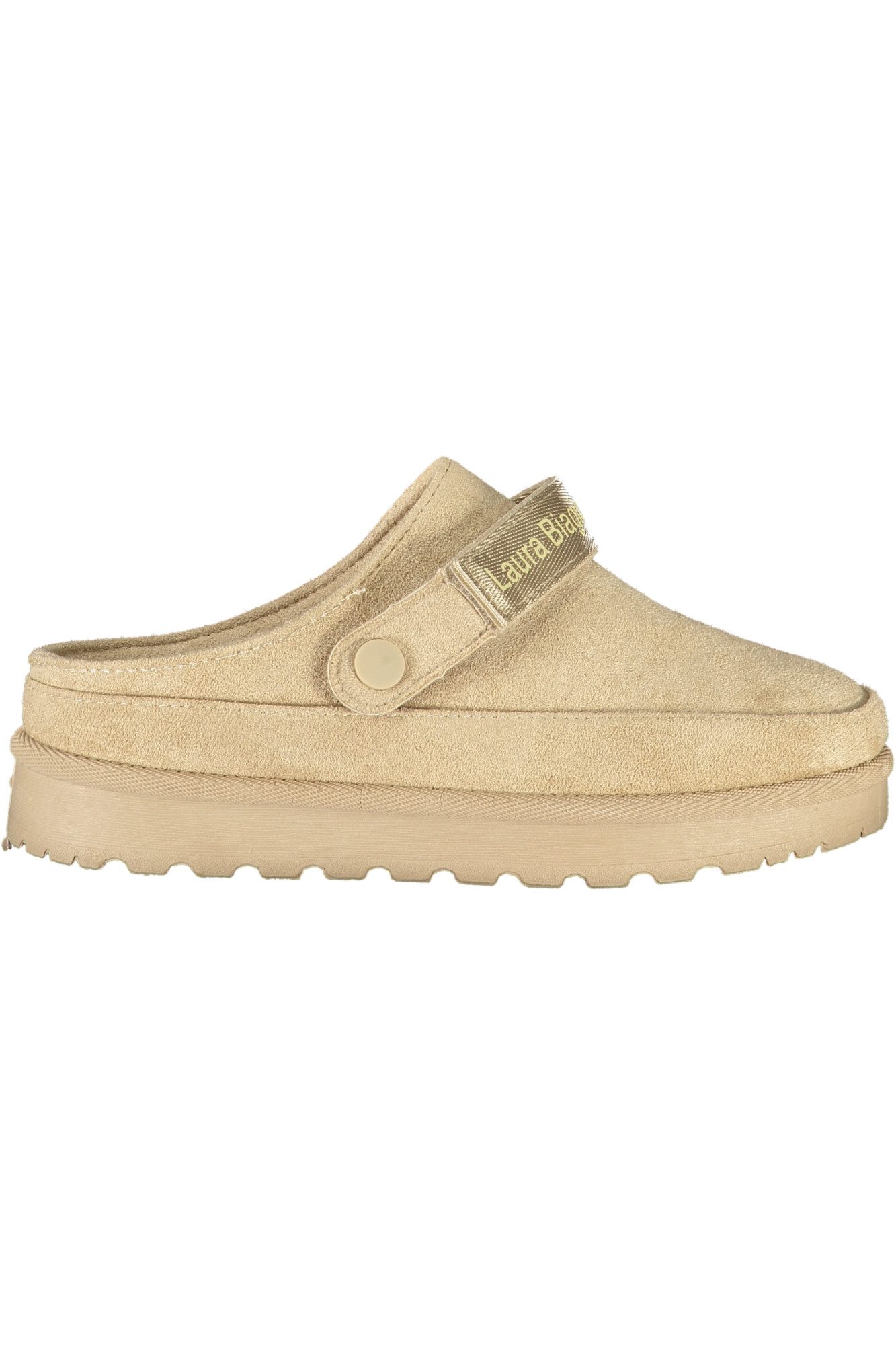 Laura Biagiotti Шльопанці Elegante Damen Winter Clogs in Beige mit Fell und