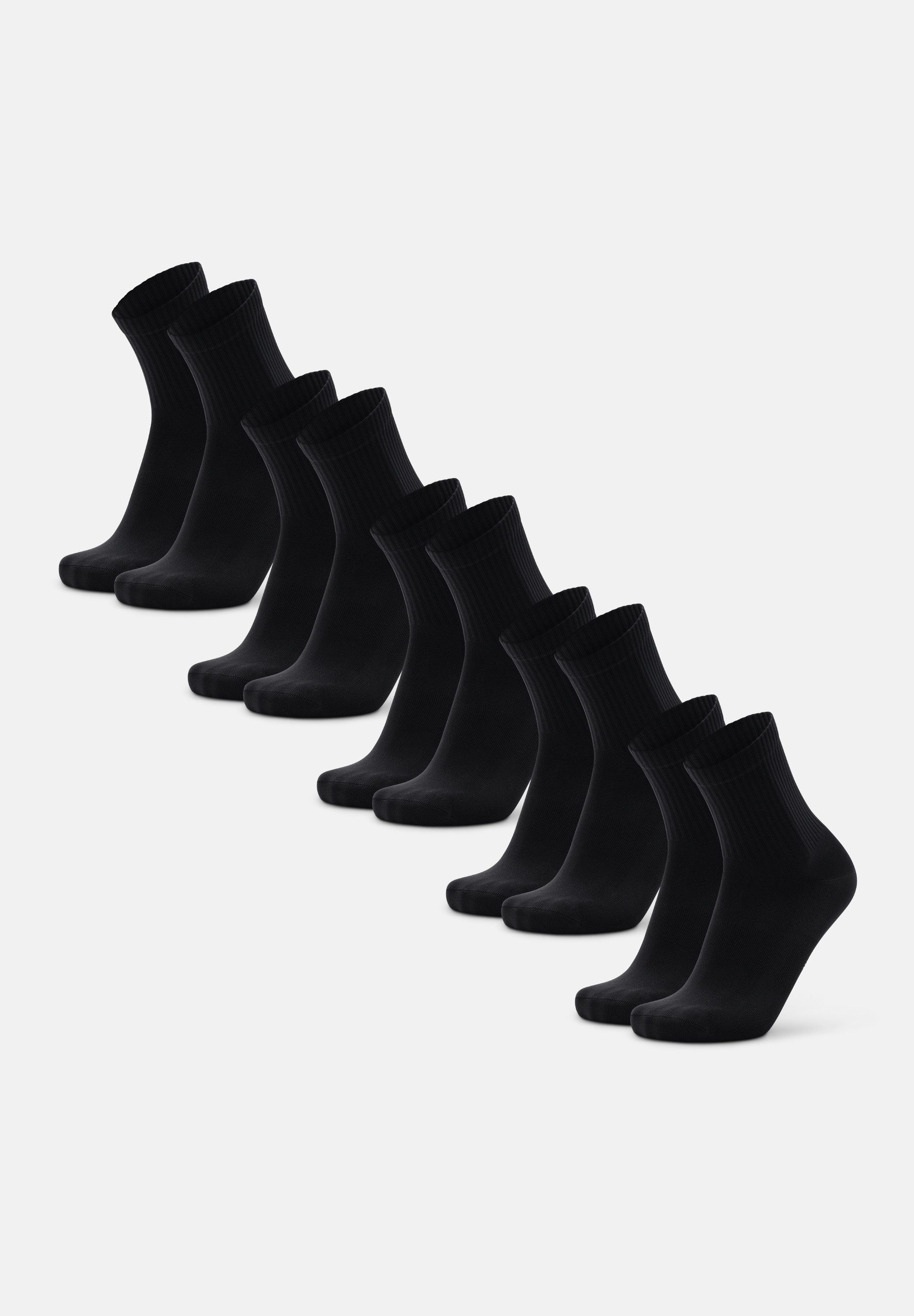 DANISH ENDURANCE Basicsocken Quarter Pro Sports (5-Paar) Quarter Pro Sportsocken, schweißableitende Performance Socken
