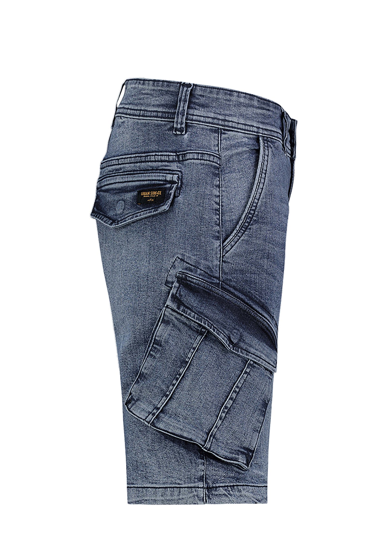 Urban Surface Jeansshorts Cargo mit Gürtel günstig online kaufen
