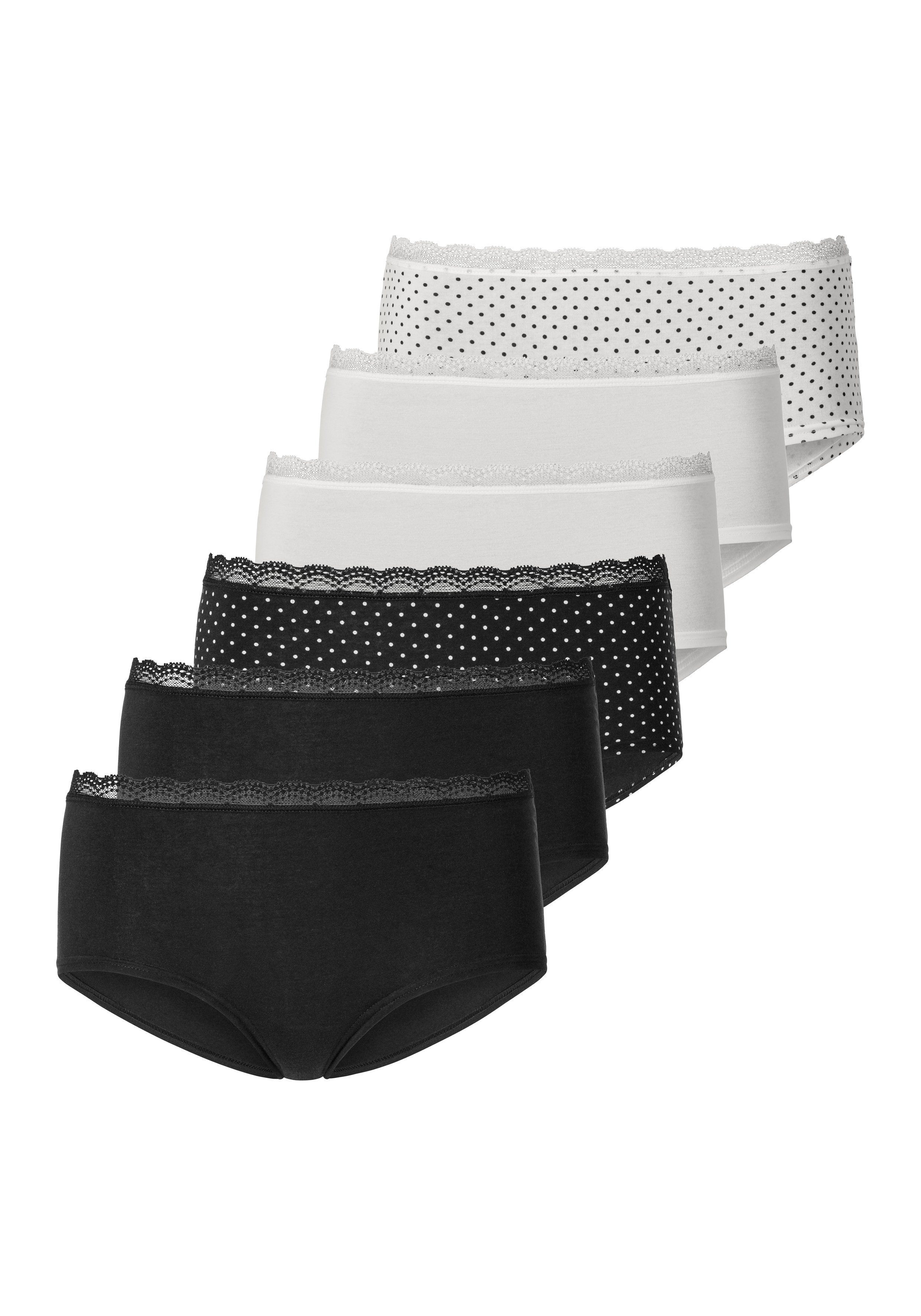 Vivance by Lascana Hüftpanty (Packung, 6-St) angenehm elastische Qualität