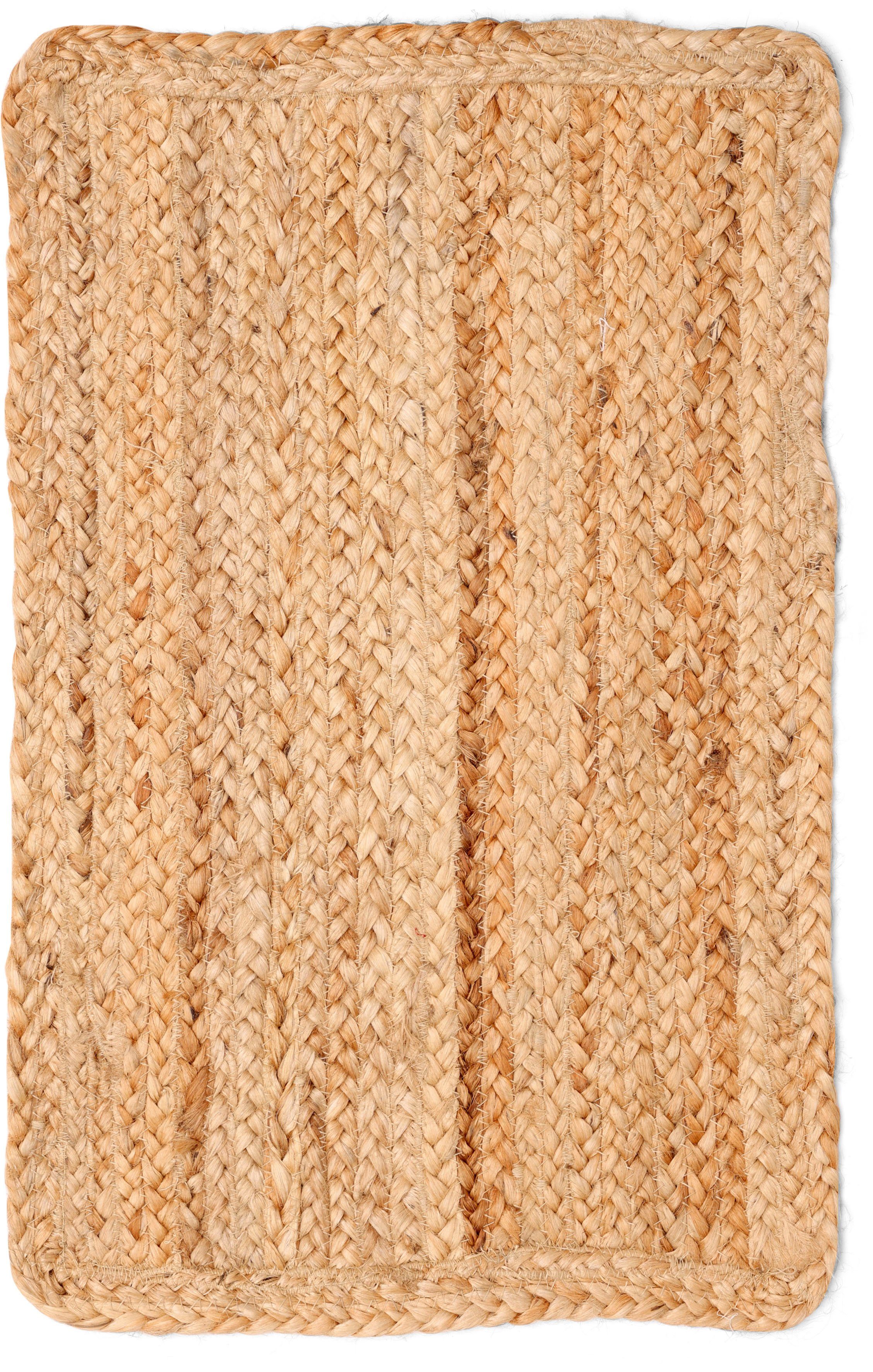 Myflair Möbel & Accessoires Teppich Lola, rechteckig, Höhe: 10 mm, Juteteppich, Wendeteppich, handgeflochten, 100% Naturfaser, Boho-Style