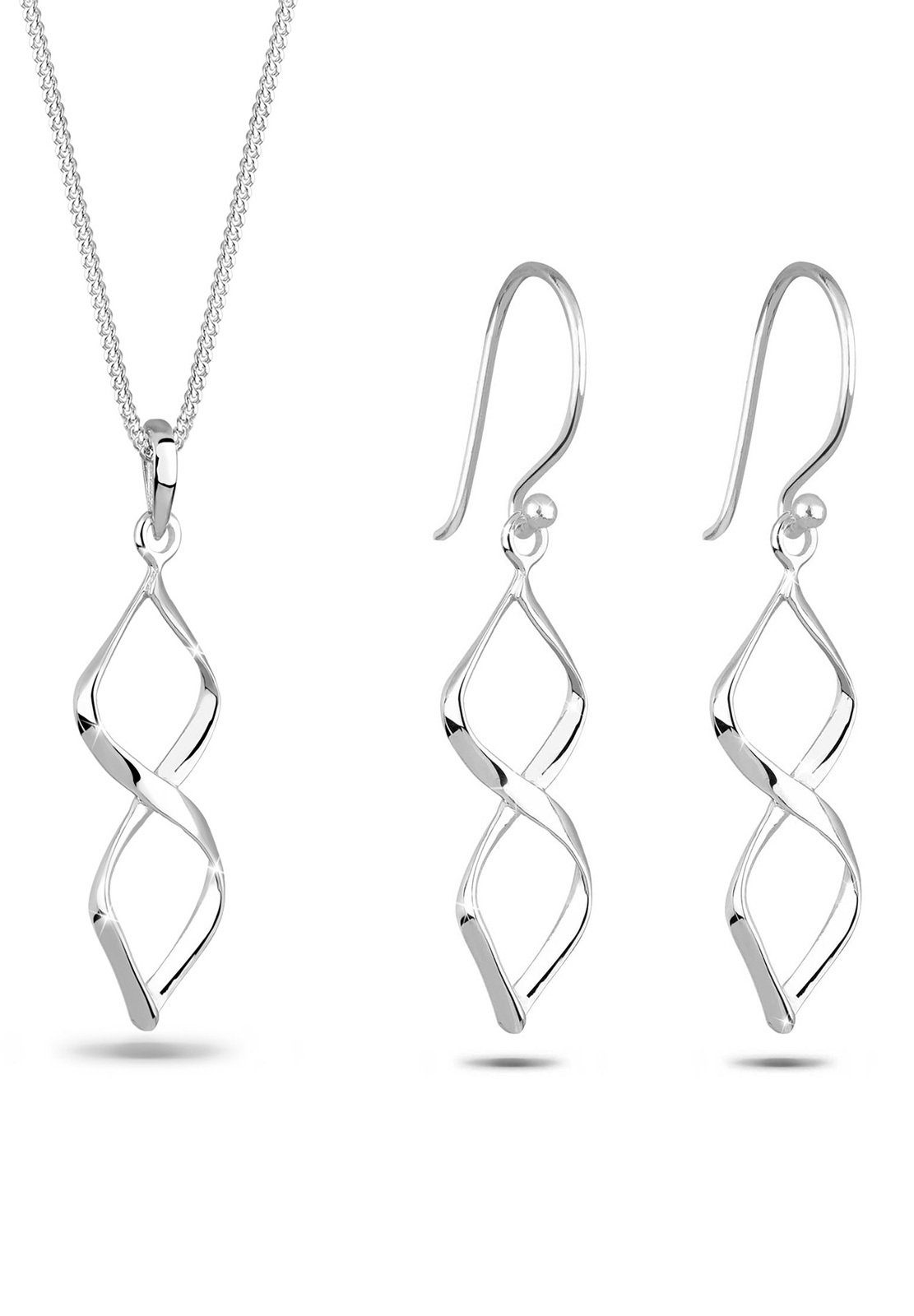 Elli Schmuckset Spirale Form Geo 925 günstig online kaufen