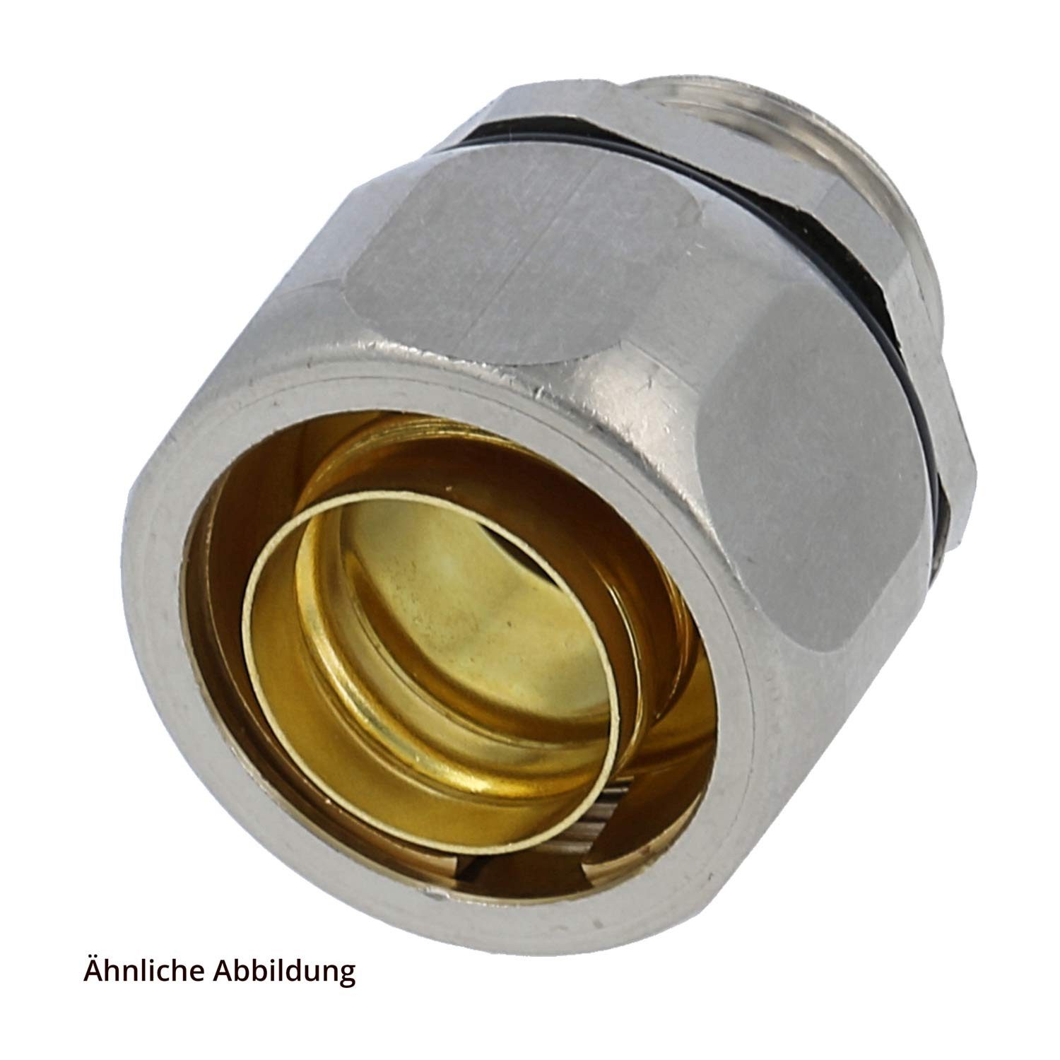 Flexa Schlauchverschraubung Titel:USD-M Metallverschraubung gerade Gewinde M25x1,5 für Schlauch-A