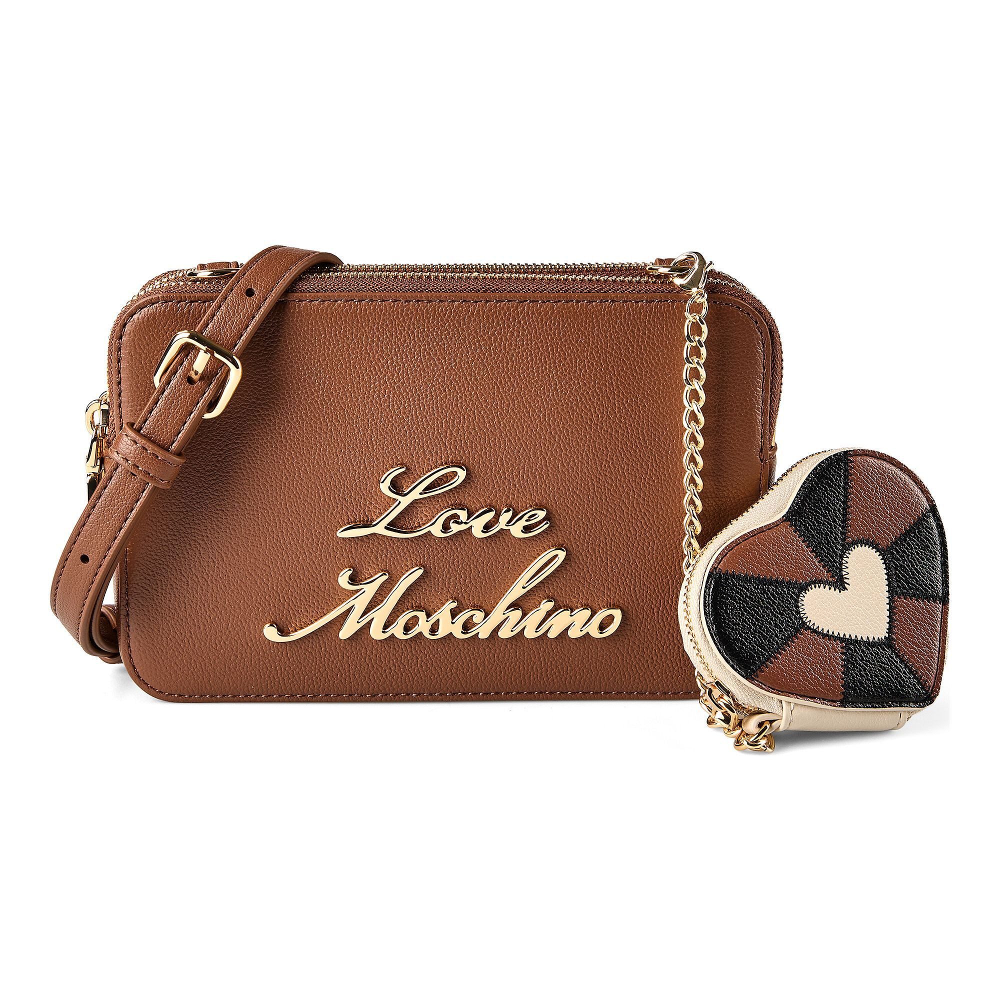 LOVE MOSCHINO Umhängetasche Heart Charm, Leder