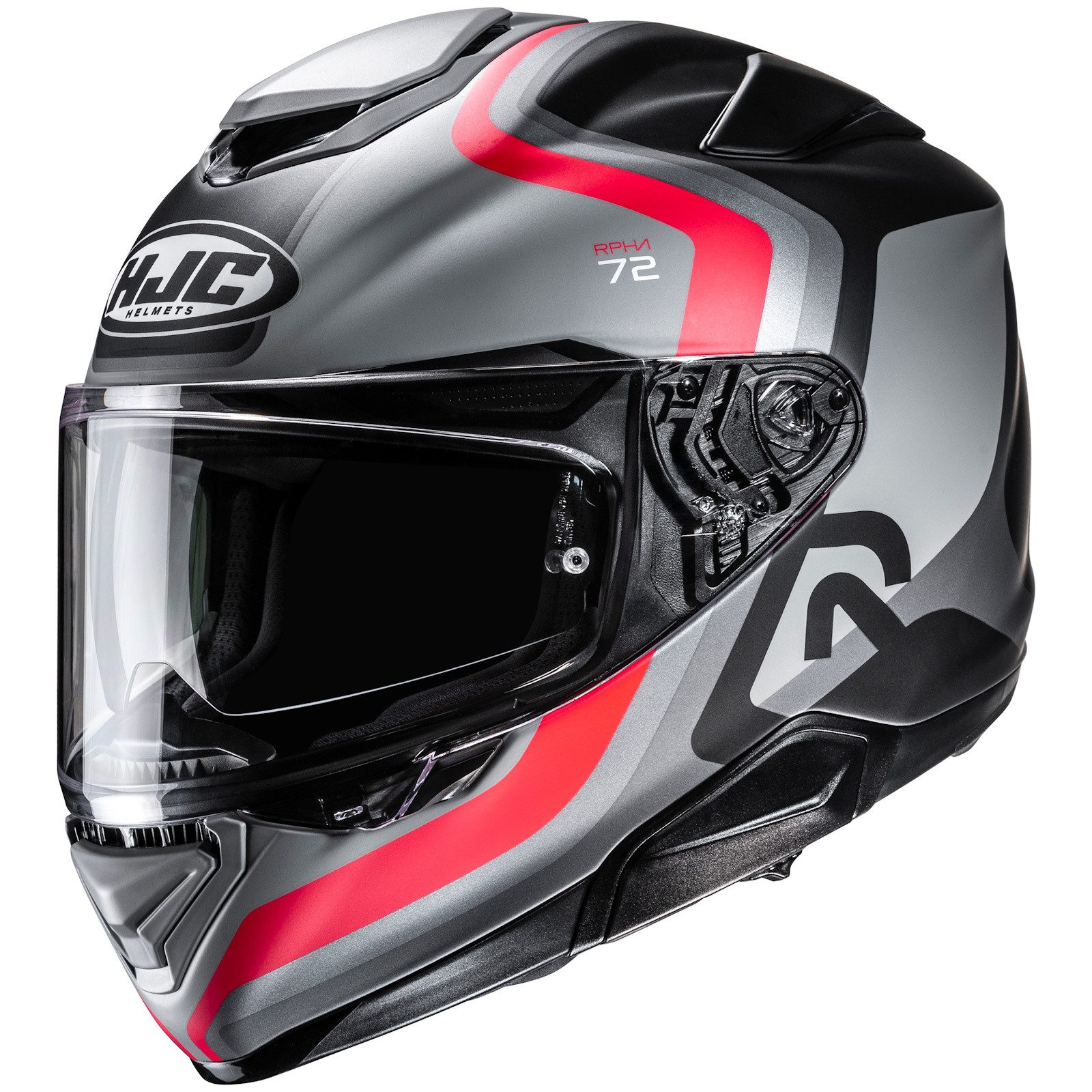 Motorradhelm HJC RPHA 72 Ernem MC1SF Integralhelm Schwarz / Grau / Rot XL