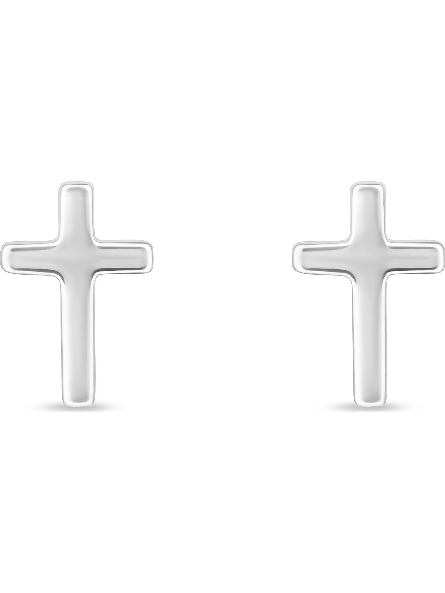 FAVS Paar Ohrstecker FAVS Unisex-Ohrstecker 925er Silber Kreuz