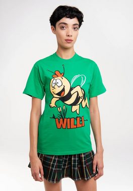 LOGOSHIRT T-Shirt Die Biene Maja – Willi mit lizenziertem Originaldesign