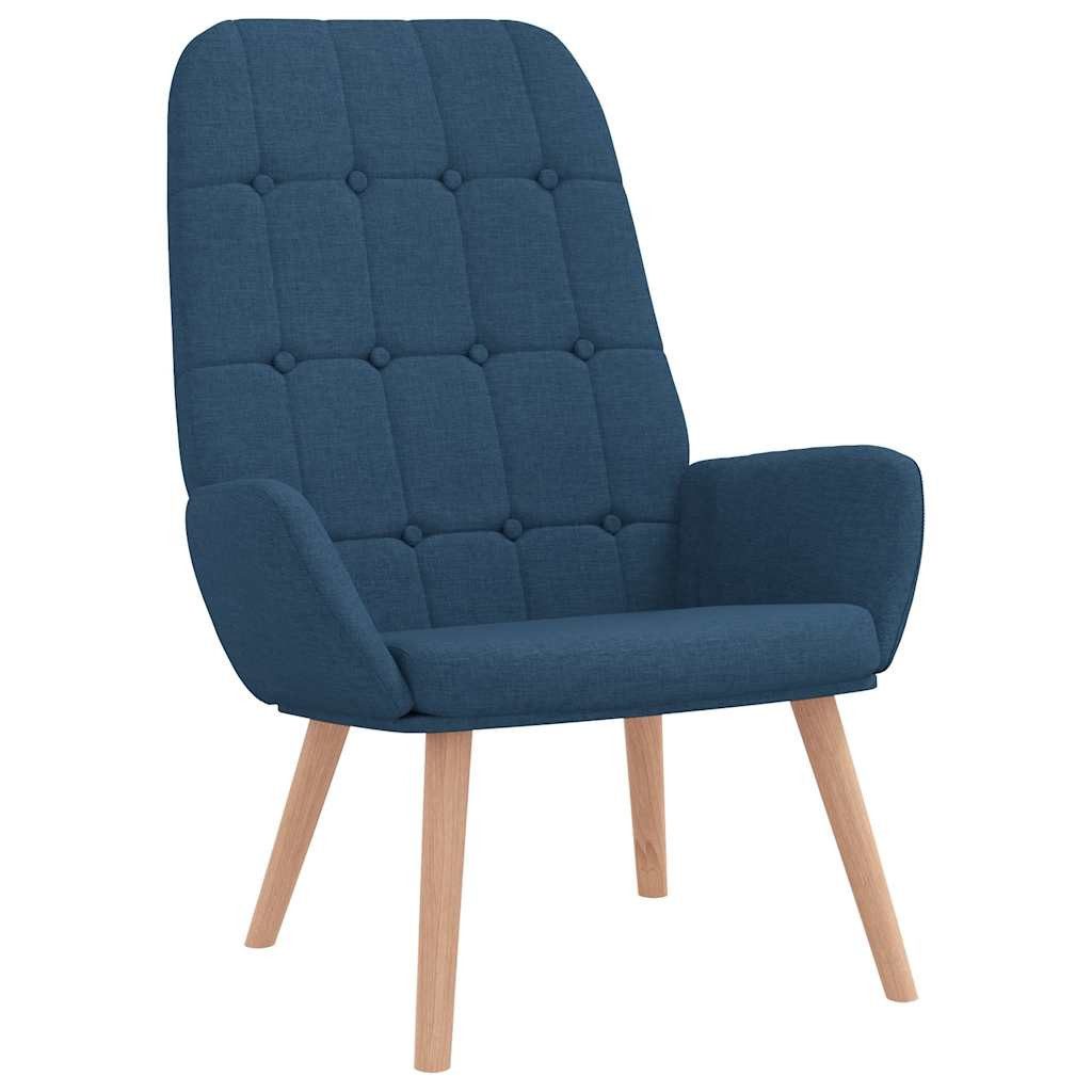 vidaXL Sessel Relaxsessel mit Hocker Blau günstig online kaufen