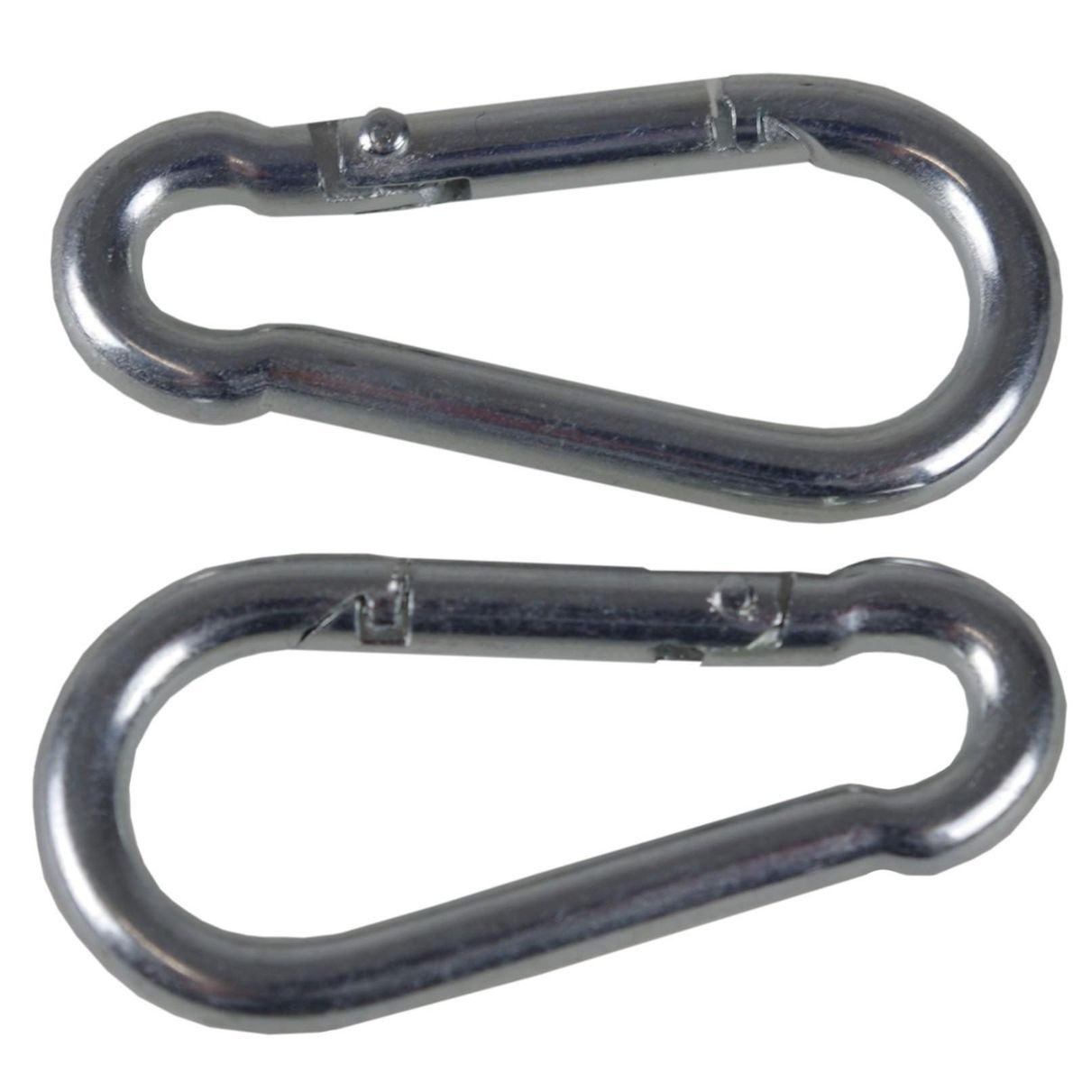 Work-it Karabiner Karabinerhaken 4x40mm verzinkt Metall 2Stück, 2er-Set