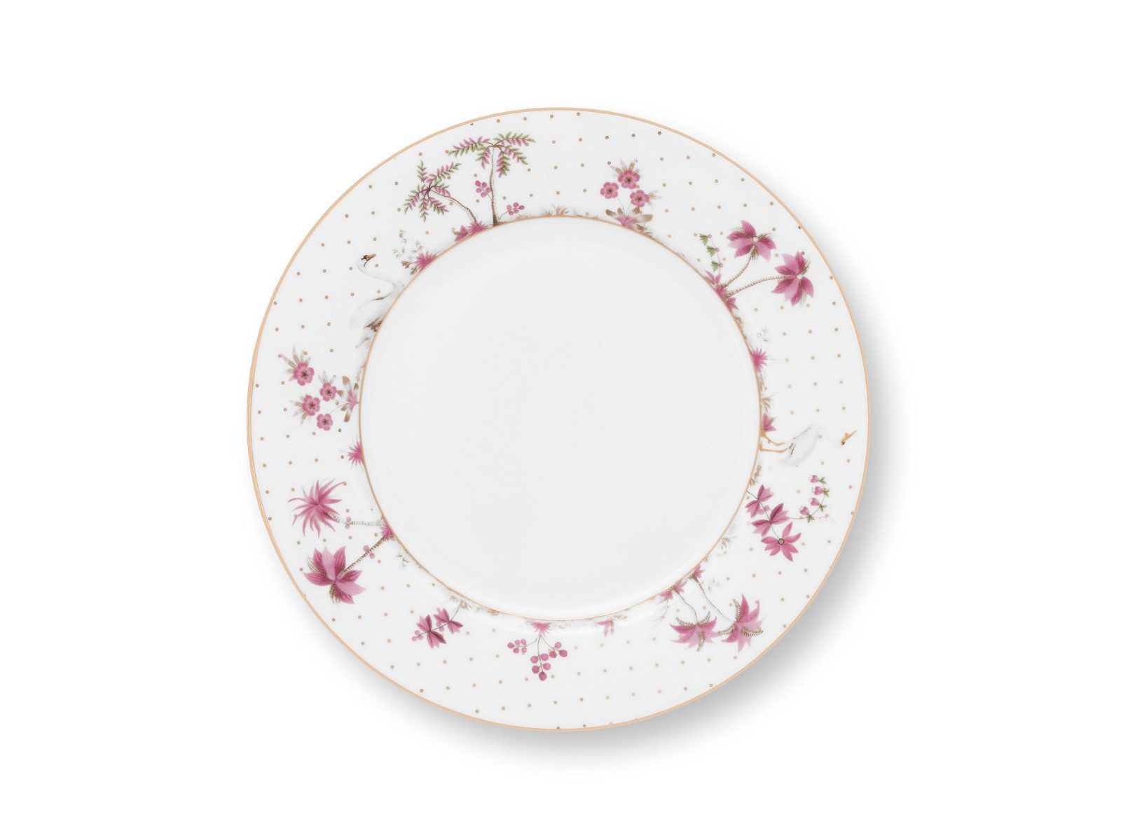 PiP Studio Frühstücksteller Jolie Dots Gold Pink Frühstücksteller 21cm