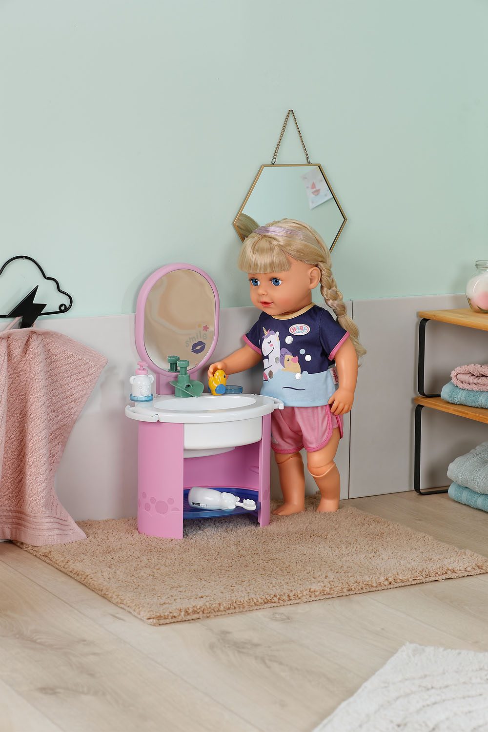 Baby Born Puppen Spielcenter Handwaschbecken