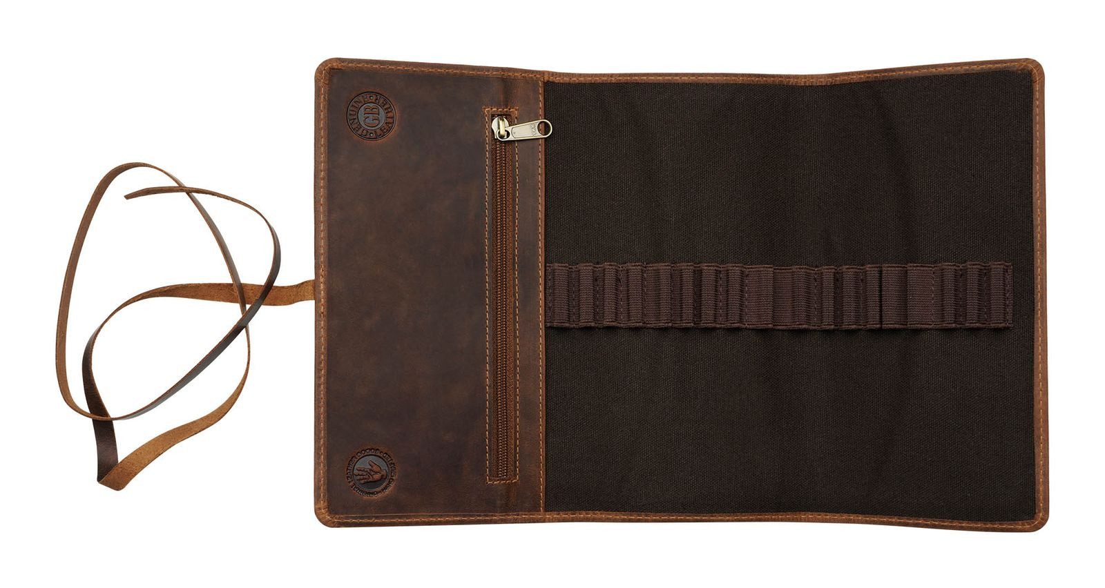 Greenburry Aufbewahrungstasche Pencil Case, aus echtem Rindsleder