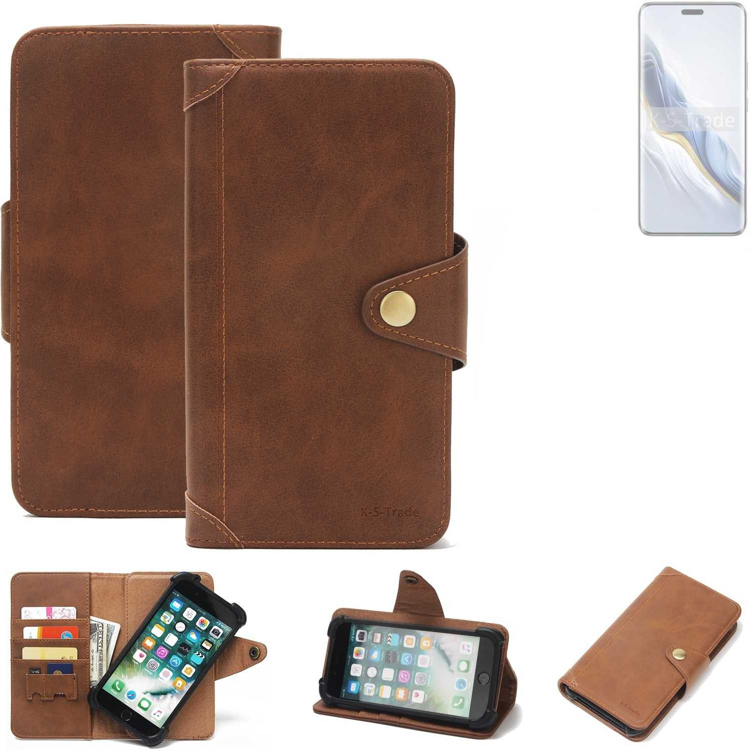 K-S-Trade Handyhülle für Honor Magic6 Pro, Handyhülle Schutz Hülle Walletcase Bookstyle Tasche Case