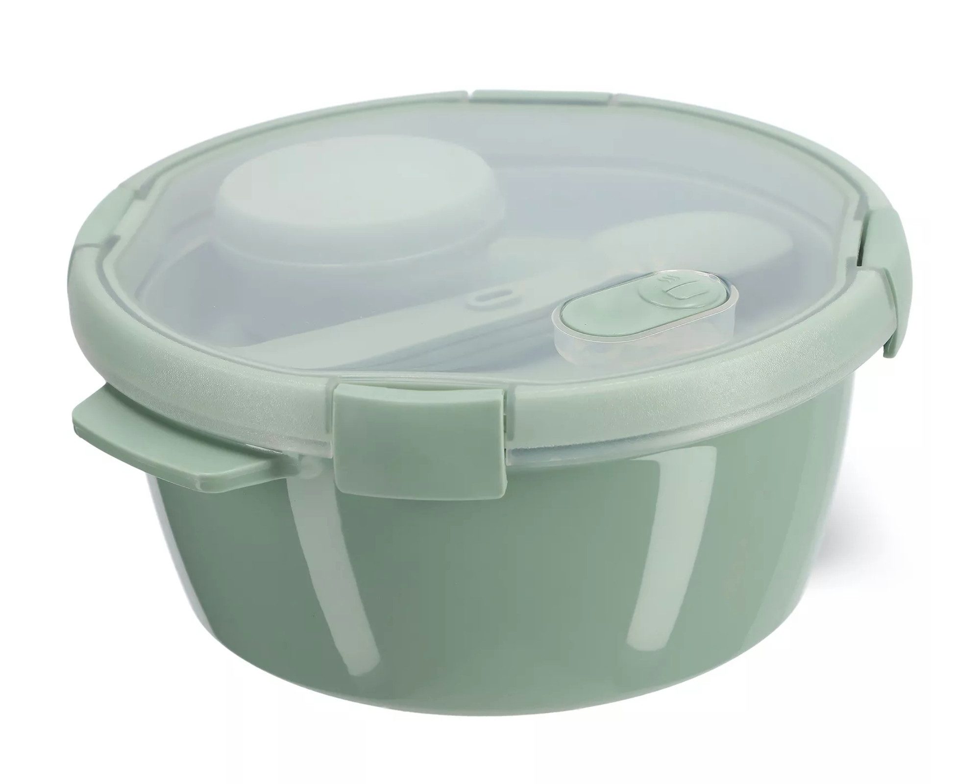 Curver Mikrowellenbehälter Smart To Go Eco, (inkl. Deckel), 100% Recycling-Kunststoff, grün