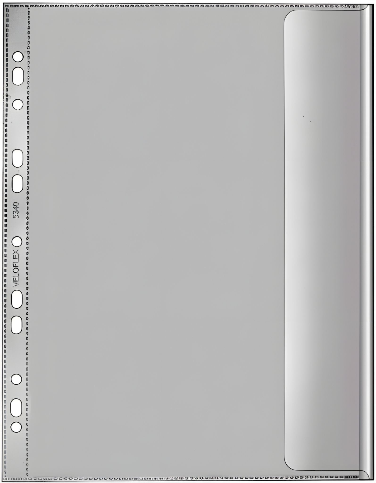 VELOFLEX Dokumententasche VeloflexDoku-Hülle Folio 10er Pack PP-Folie genarbt 130 my