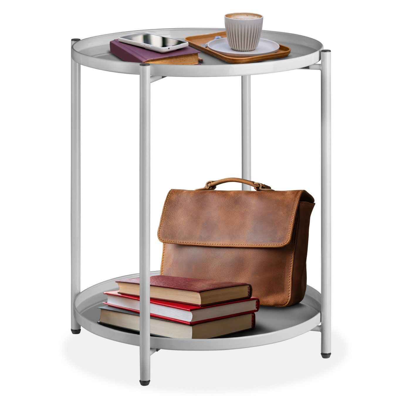 tectake Beistelltisch Couchtisch Oxford 45,5x45,5x53cm (1-St., 1 tlg), Abne günstig online kaufen