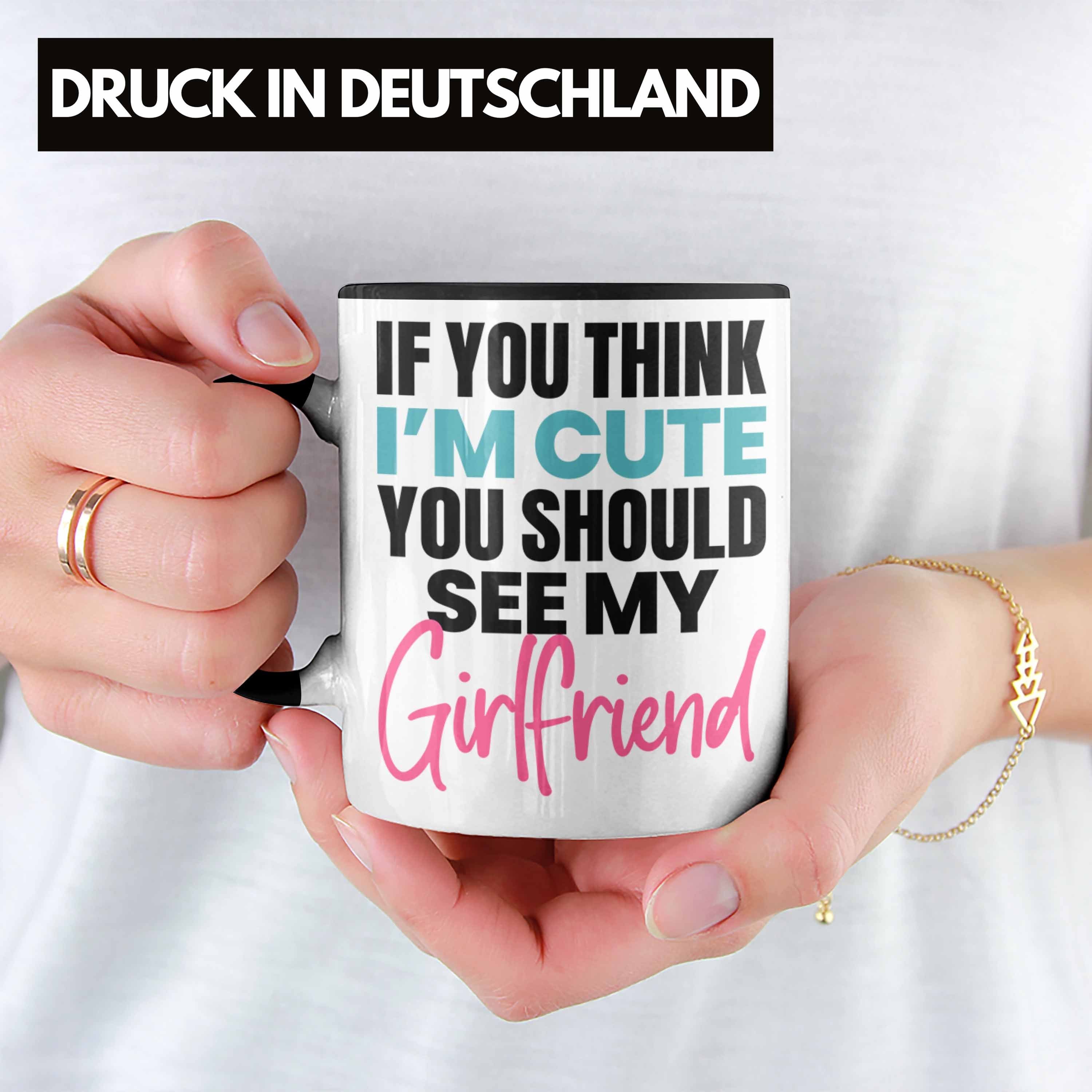 Freund Trendation für Boyfriend Tasse Beziehung Schwarz Geschenk Tasse Eifersüchtig Geschenkide