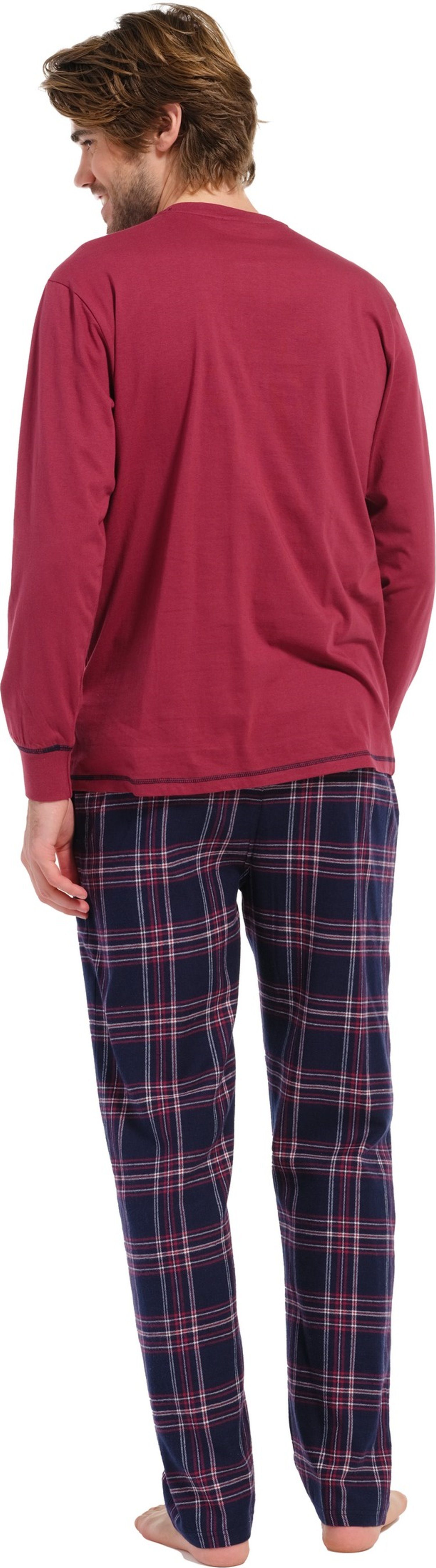 (2 Pyjama Herren Pastunette tlg) Schlafanzug Baumwolle