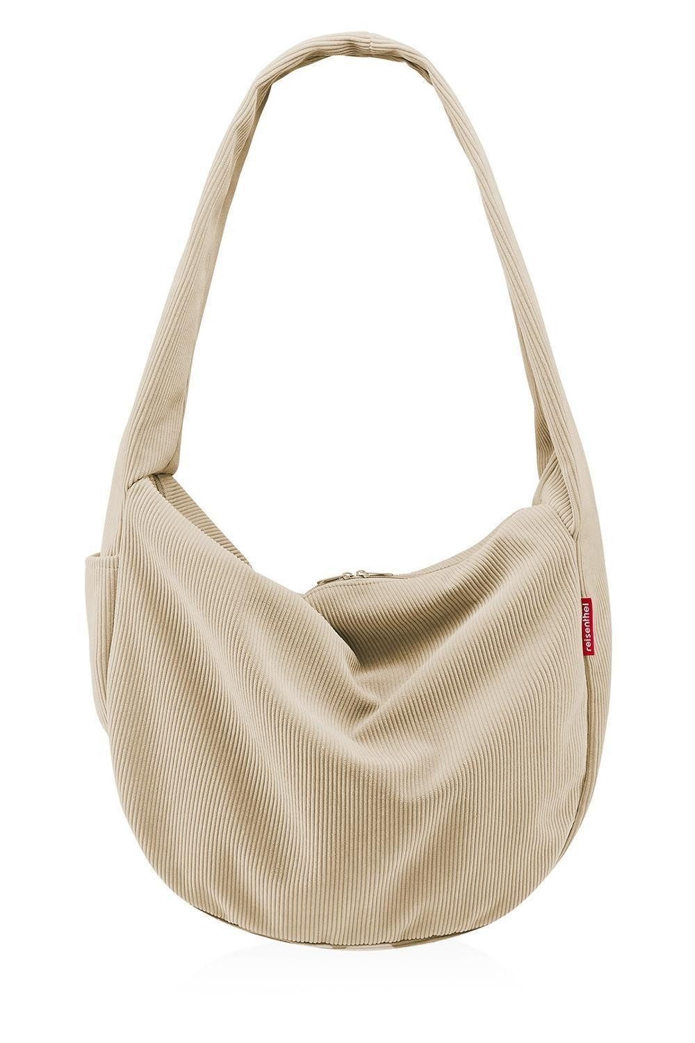 REISENTHEL® Umhängetasche MOONBAG, Sandfarben, Cordoptik, Polyester, 24 Liter, B 48 x H 33 x T 14 cm