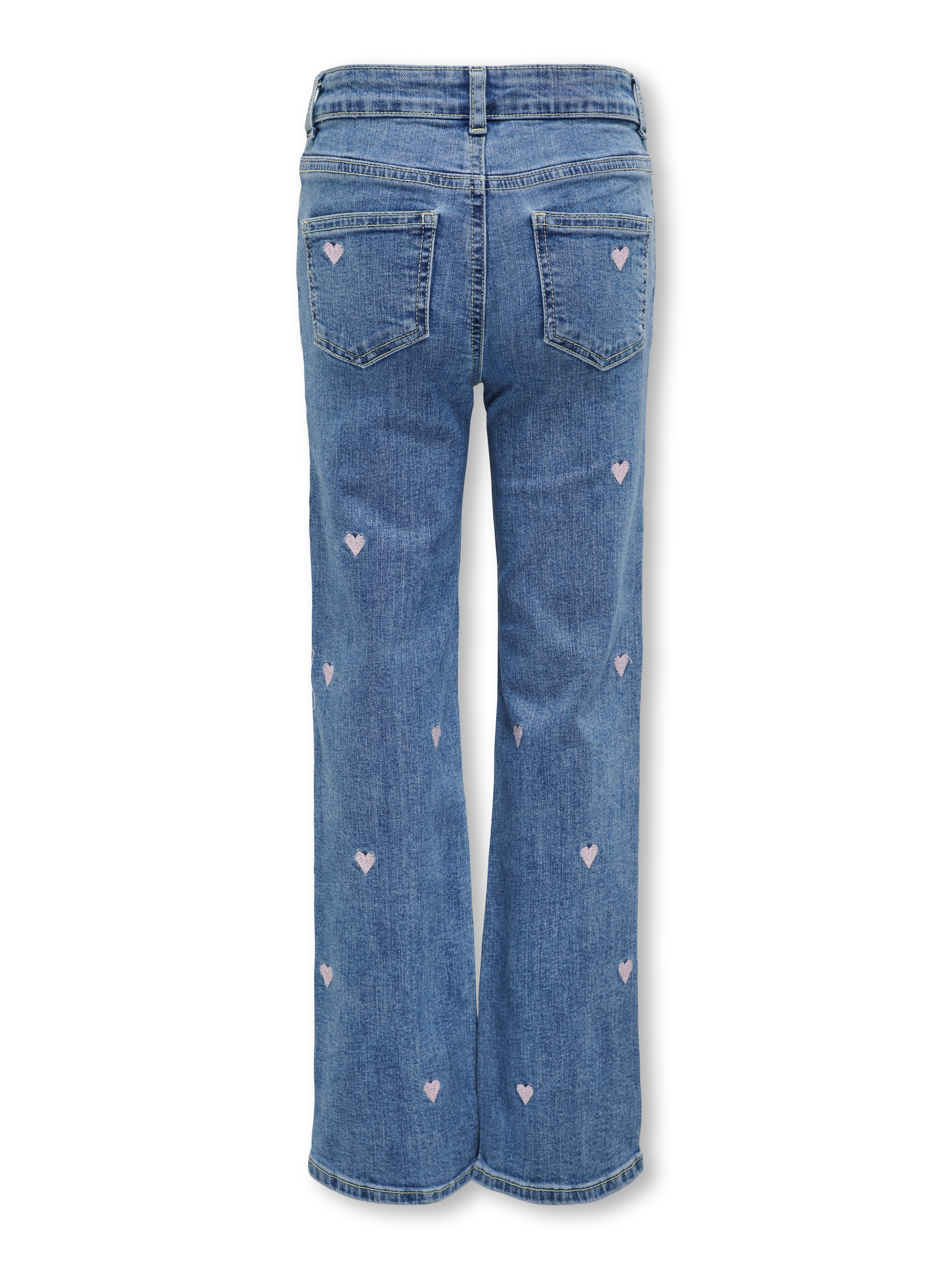 KIDS ONLY Weite Jeans KMGJUICY WIDE LEG HEART EMB JEANS NOOS