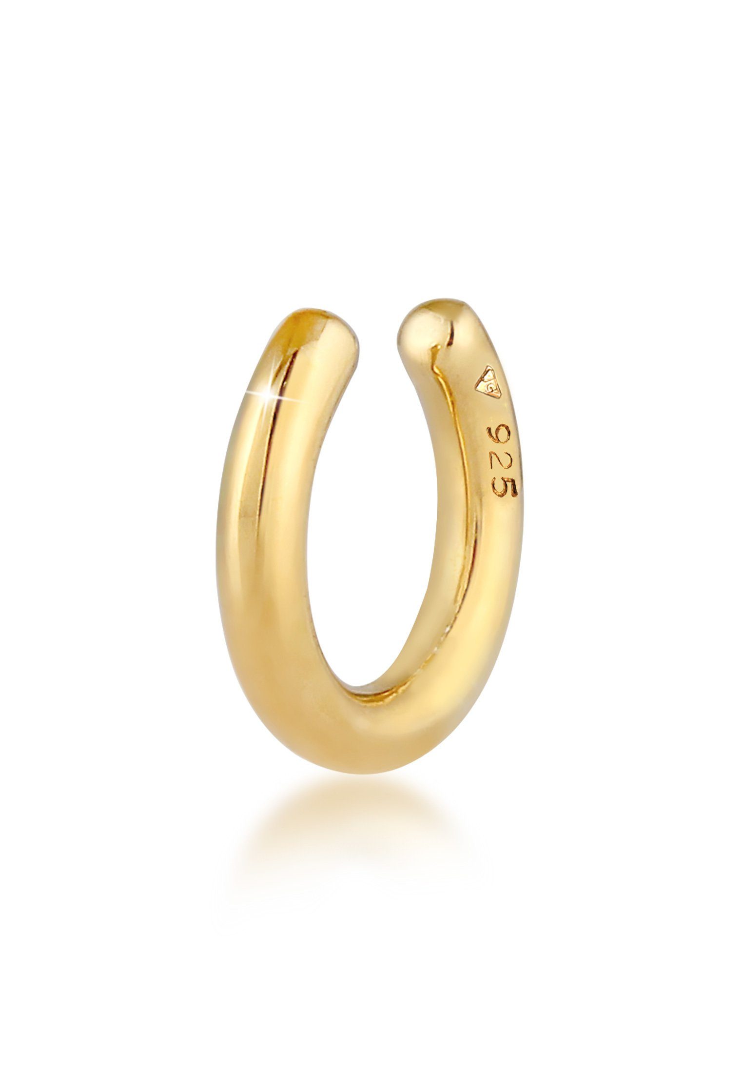 Ohrklemme Earcuff Single Rund Basic 925 Silber