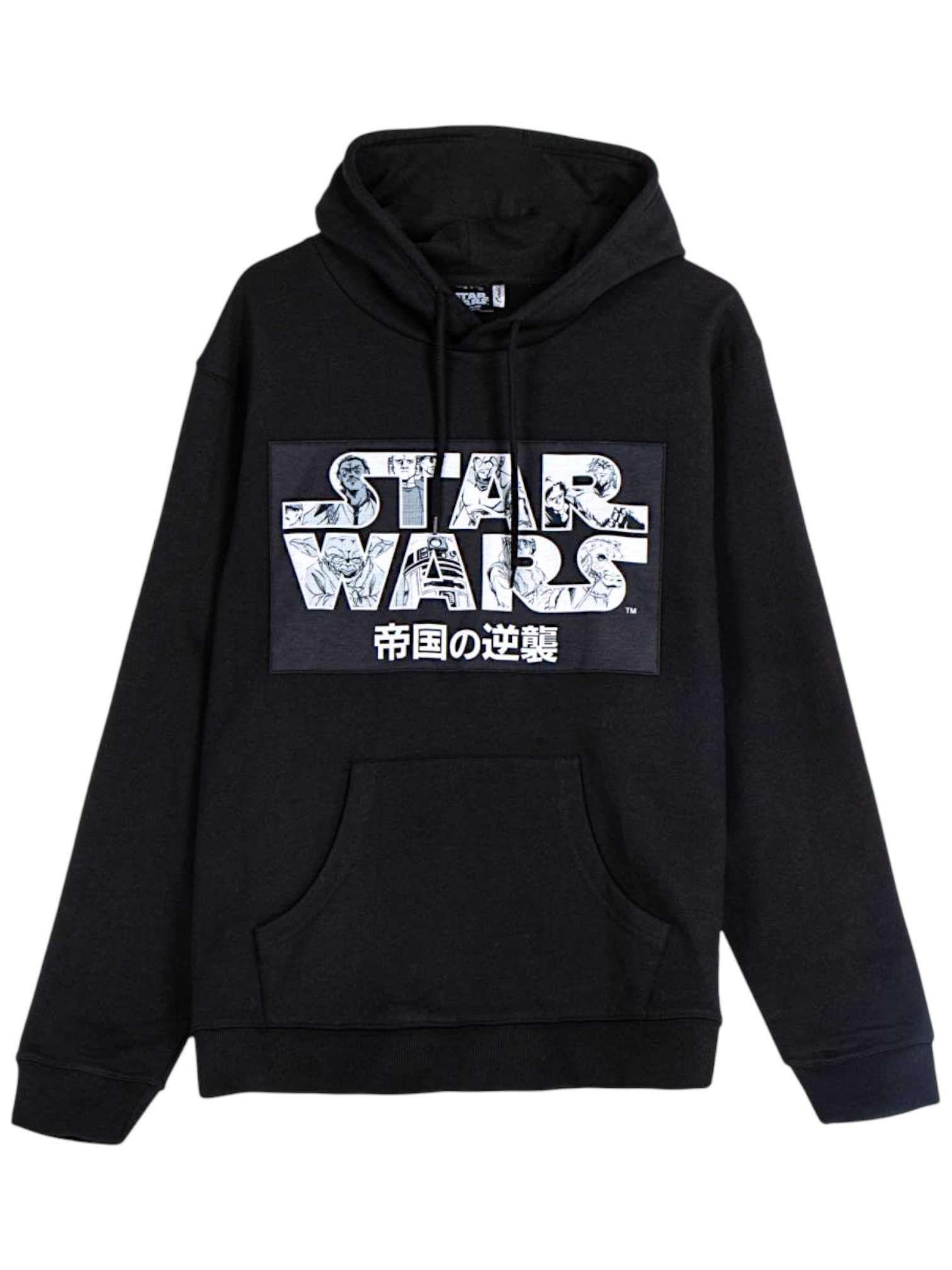 Cerdá Hoodie STAR Wars in Comic-Stil Unisex Kapuzenpullover mit Front- & Backprint