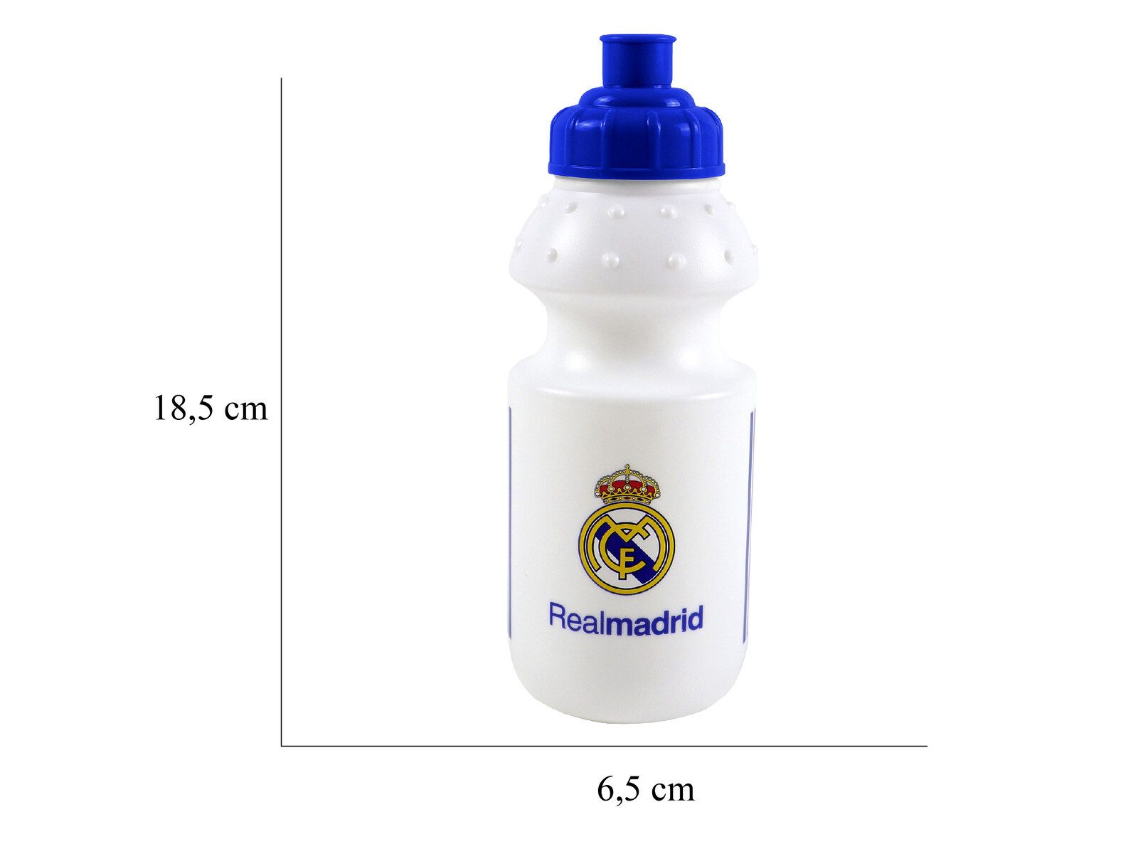 Real Madrid Trinkflasche Kinder Sportflasche 350 ml 19 × 7 × 7 cm für Schule Sport und Training