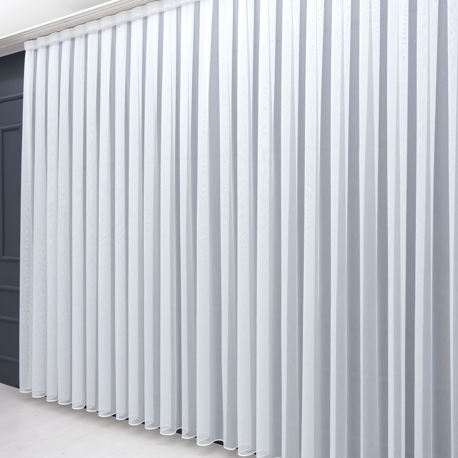 Gardinen by Justyna Gardine Falten Tül Schlicht Gardine, Kräuselband, transparent, Polyester, Fertiggardine, Hochwertigegardine, Türkischegardine, Tüll, Perde