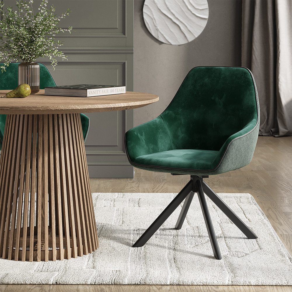Vicco Esszimmerstuhl Eleganza, Grün, 60 x günstig online kaufen