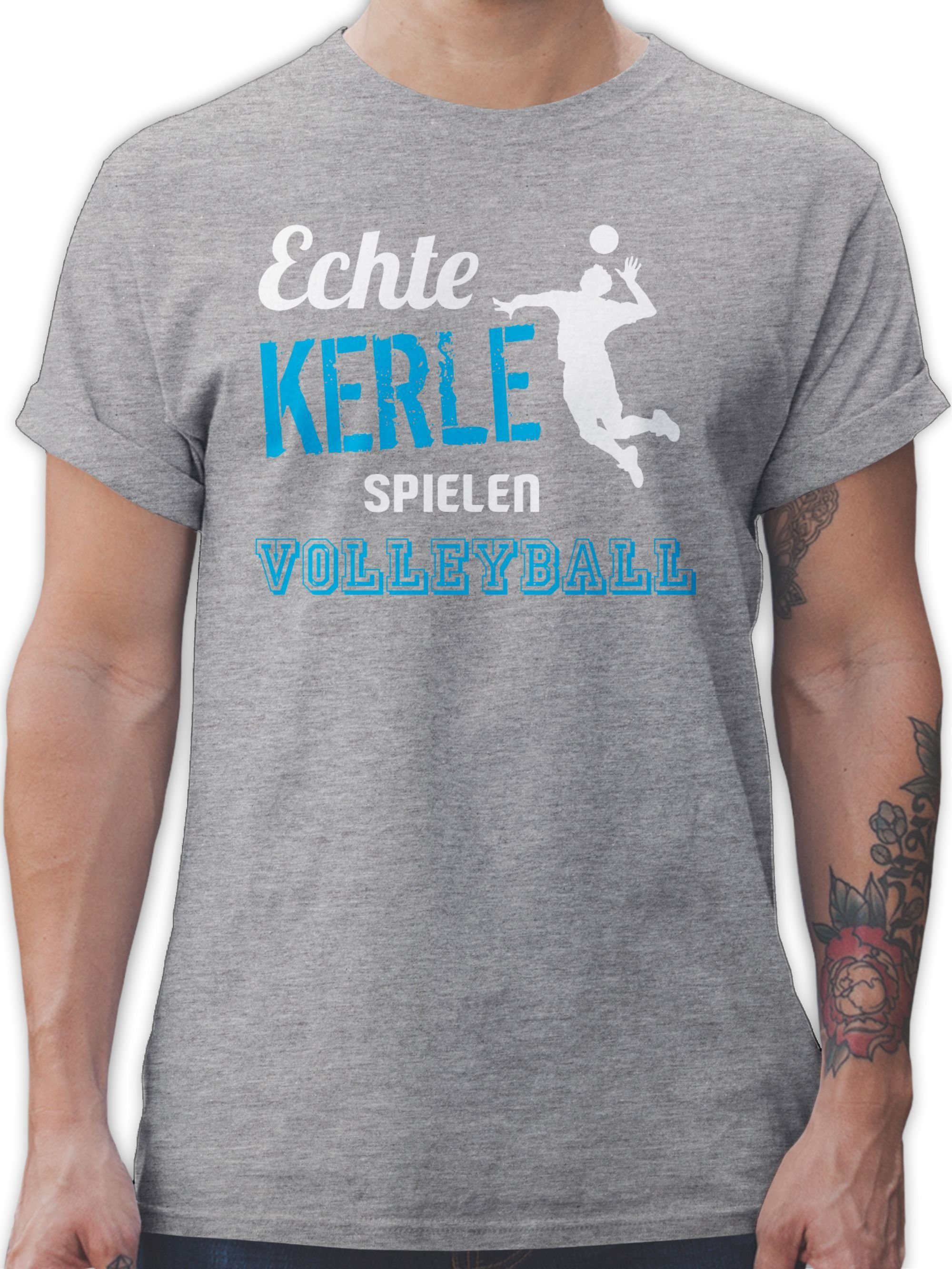 Shirtracer T-Shirt Echte Kerle spielen Volleyball günstig online kaufen