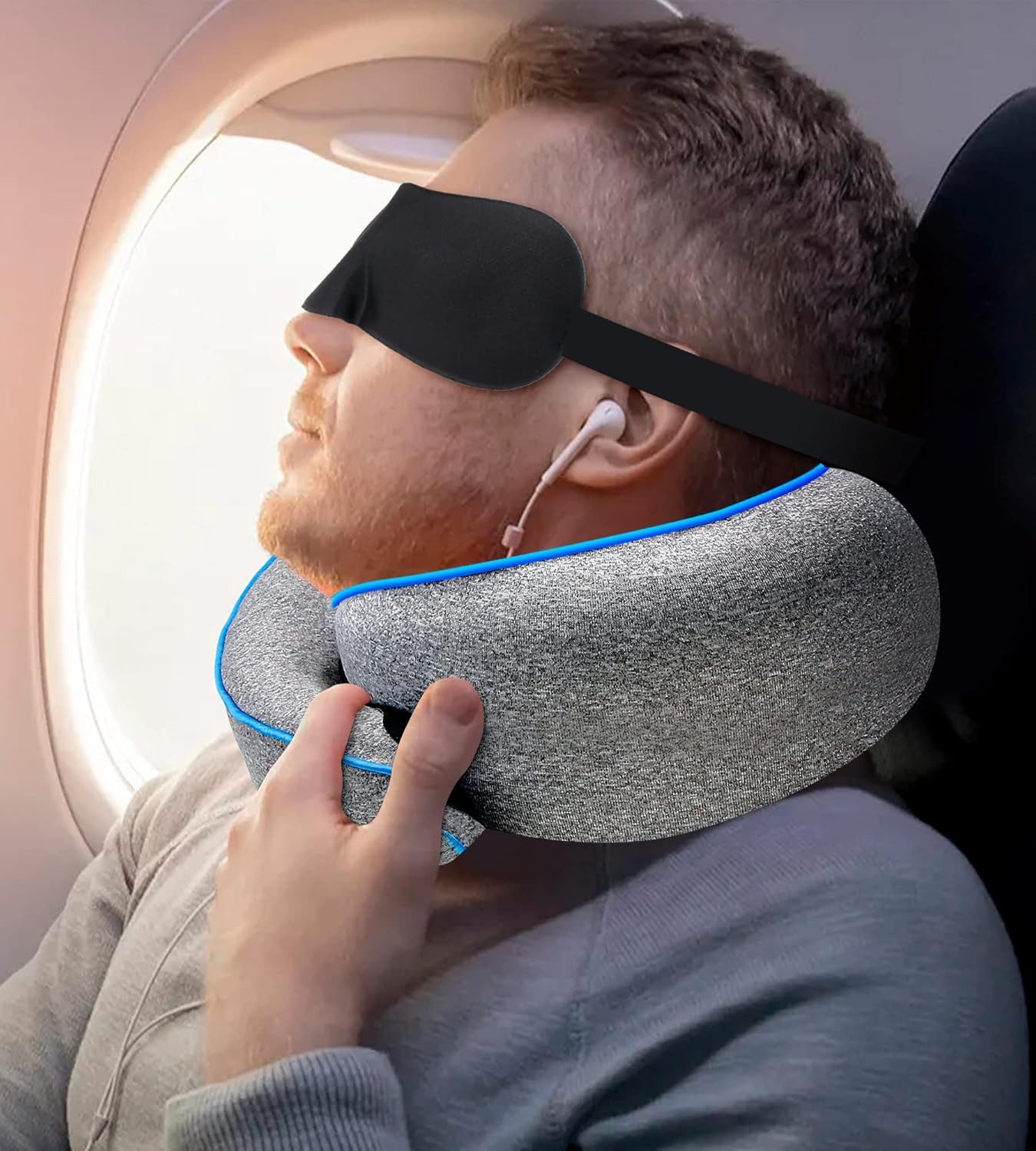 Vivitar Nackenkissen Reisekissen mit verstellbarem Klettverschluss & Transp günstig online kaufen