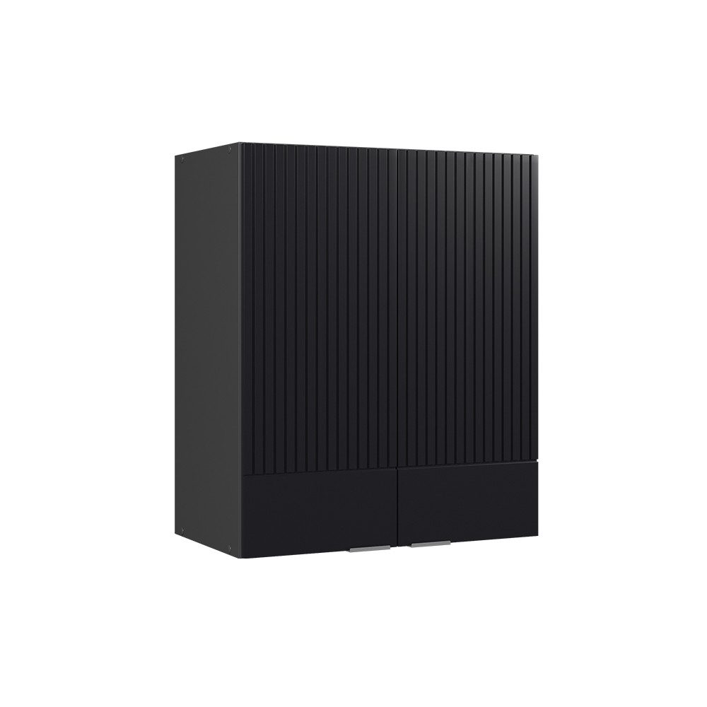 Hängeschrank Fame-Line, Schwarz gestreift/Anthrazit, 60 cm