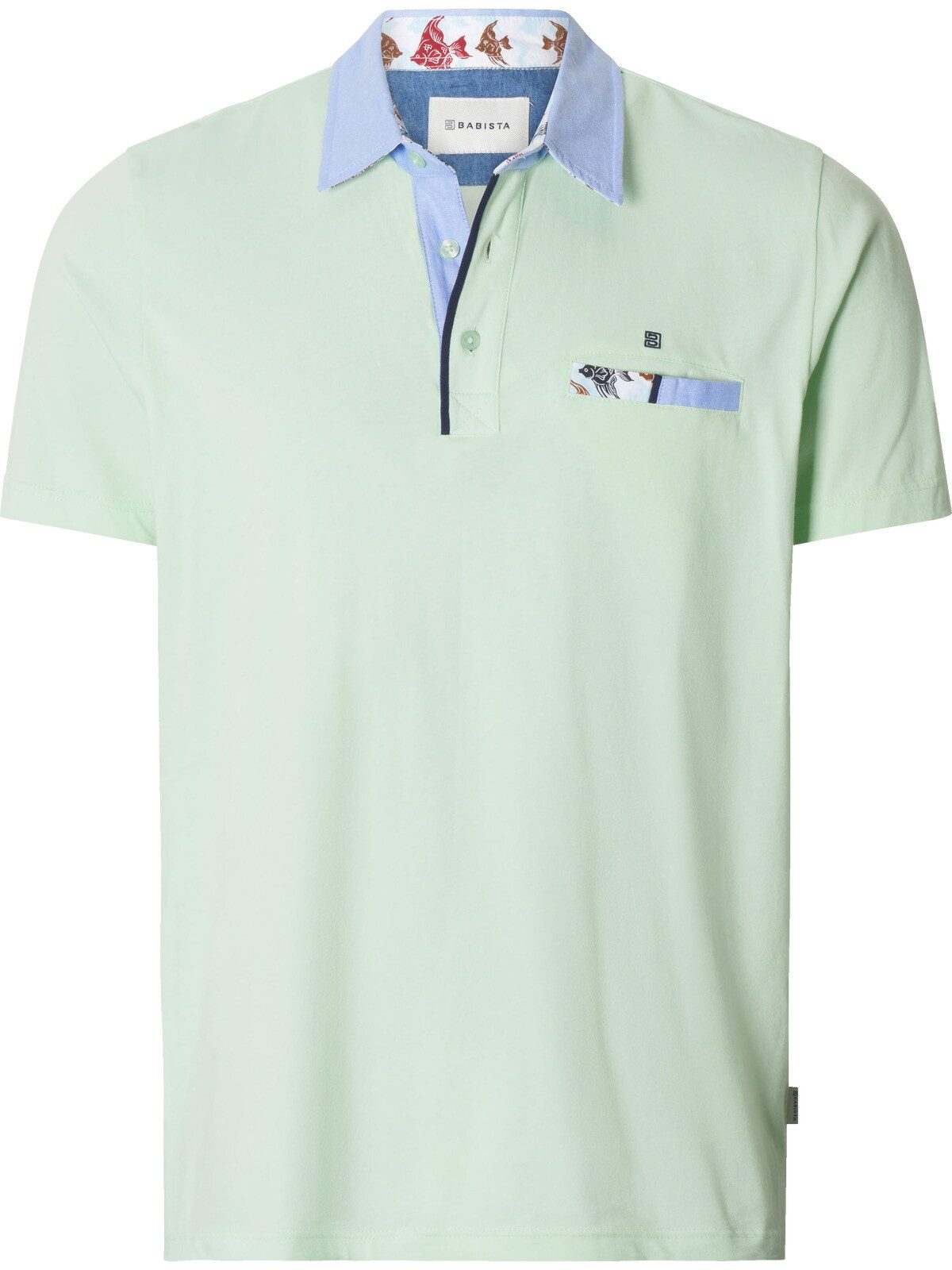 Babista Poloshirt SAVINO mit stylischem Webkragen – Bild 3 von 5