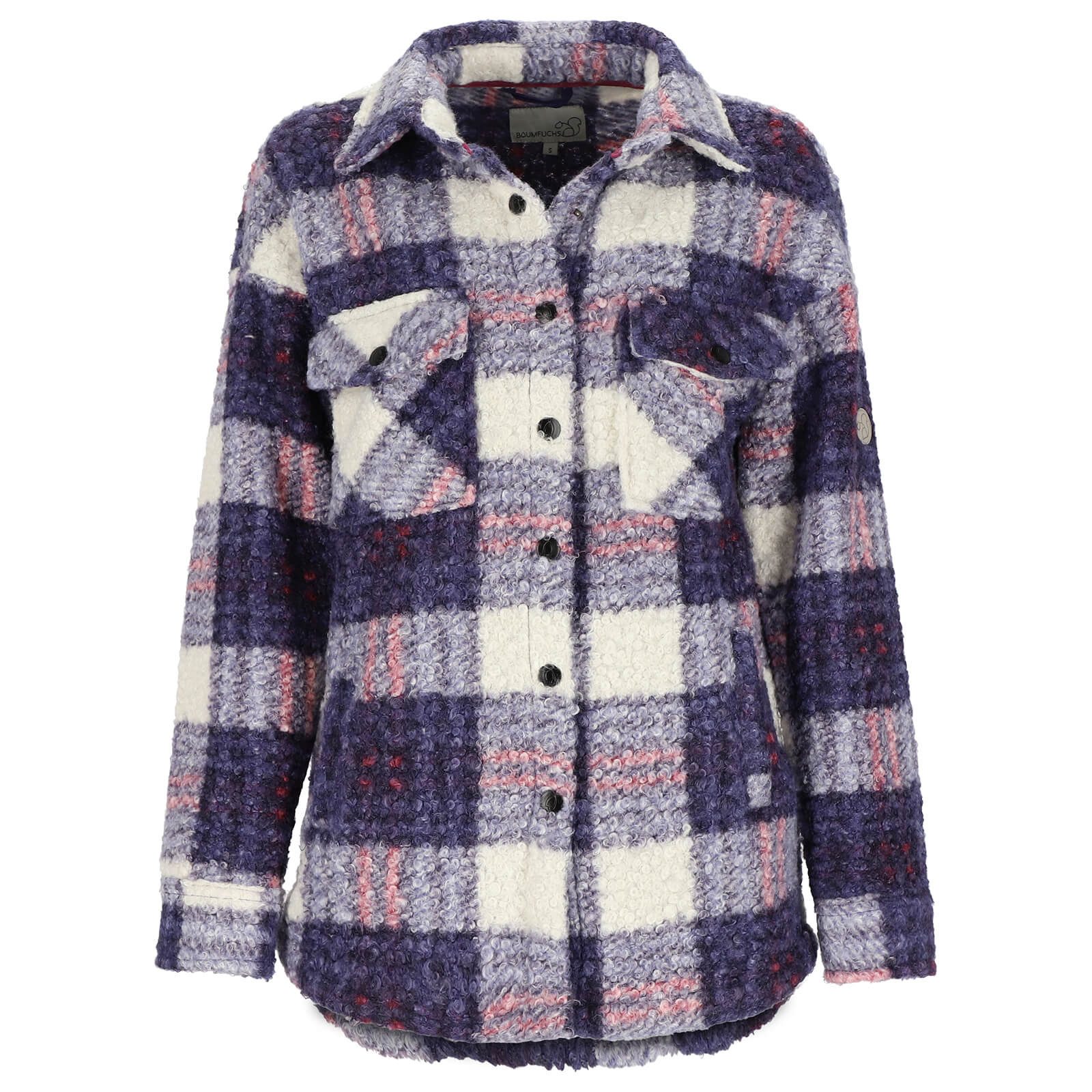 Baumfuchs Langarmhemd Damen Overshirt mit Karomuster - Hemd-Jacke mit Taffe günstig online kaufen