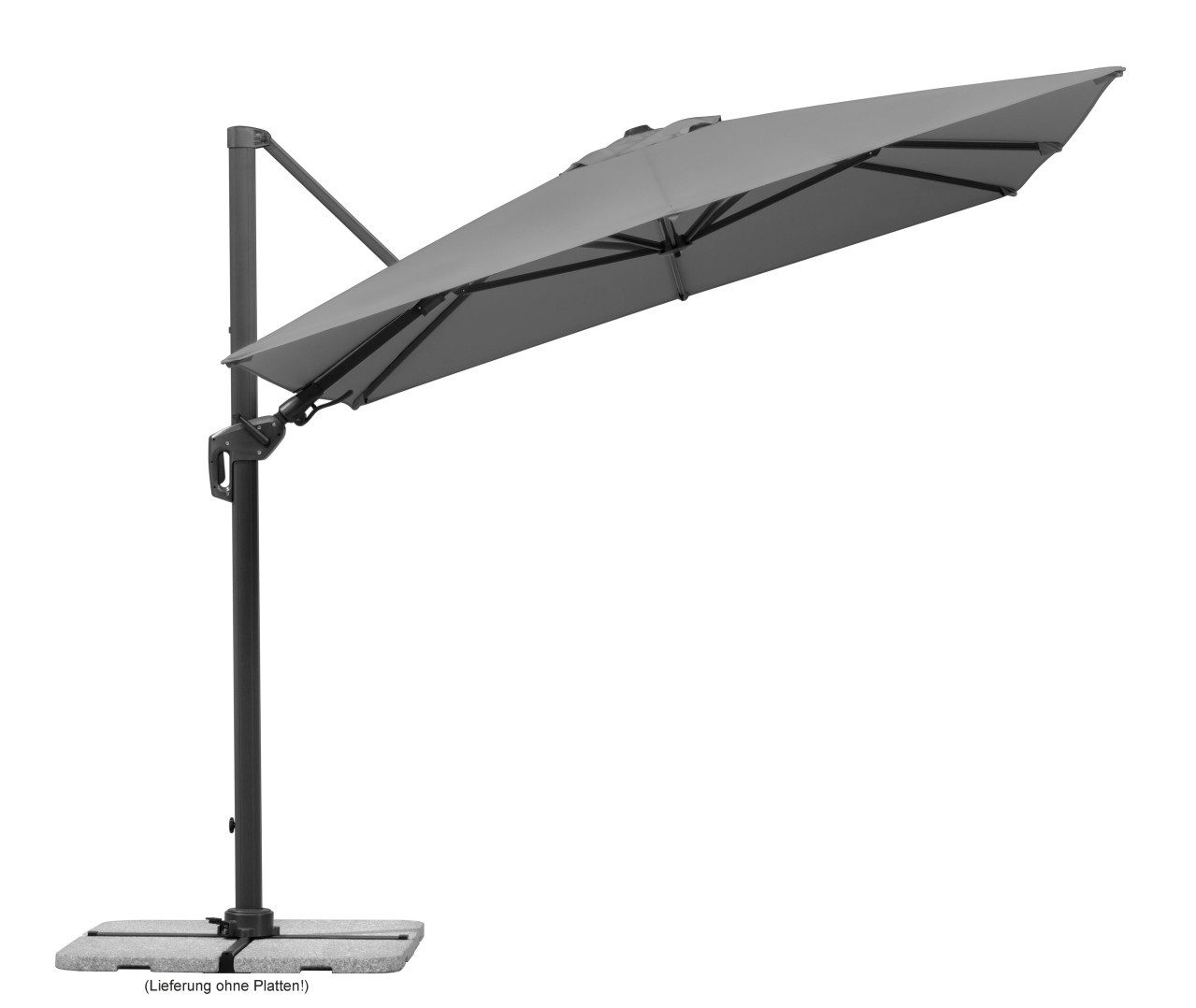 Schneider Schirme Ampelschirm Schneider Ampelschirm Rhodos Twist anthrazit 350 x