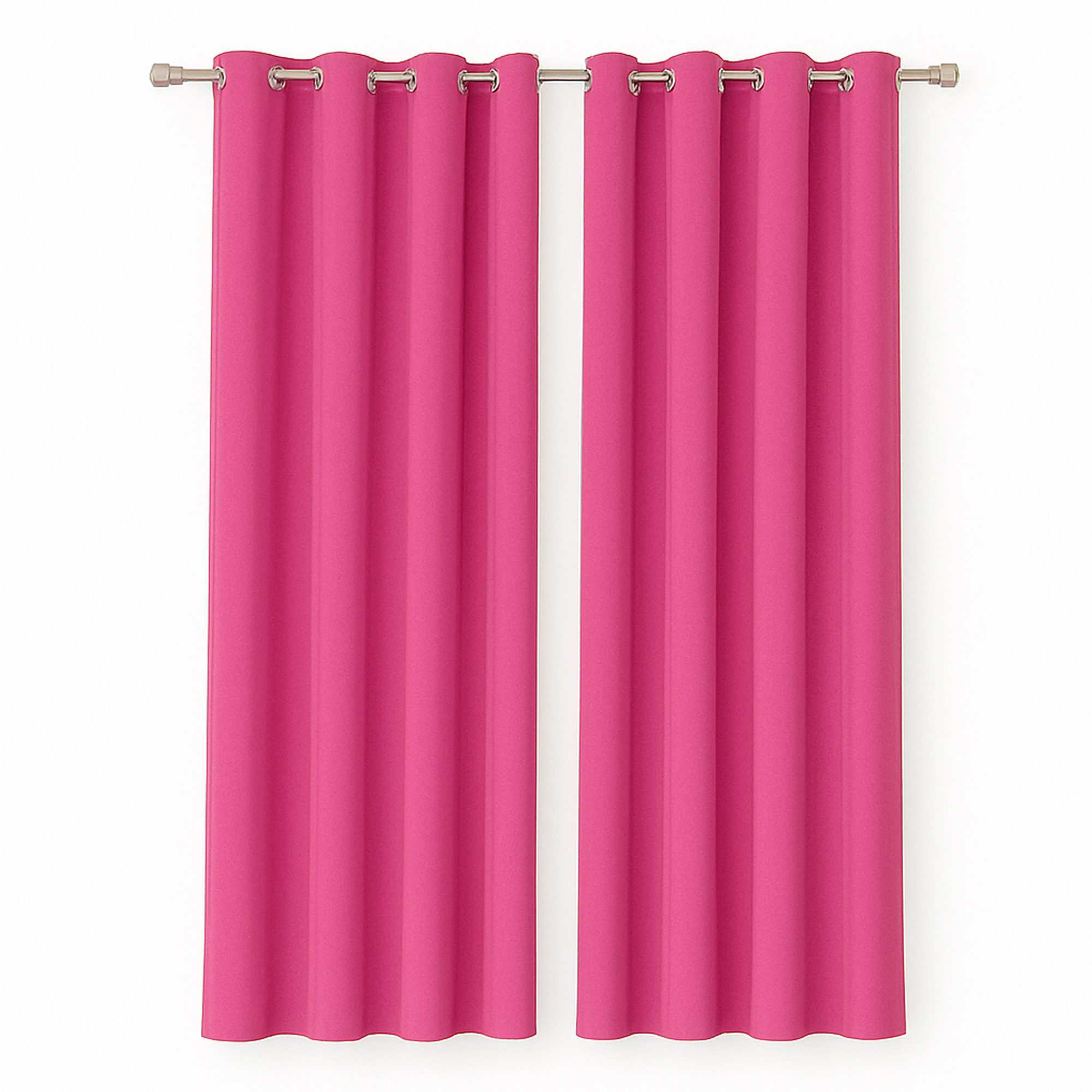 Bestlivings Gardine "Ellen" mit Ösen (2 St), Ösen, blickdicht, Polyester, matter Stoff, einfarbig, waschbar bei 30°C, bügelleicht, formstabil