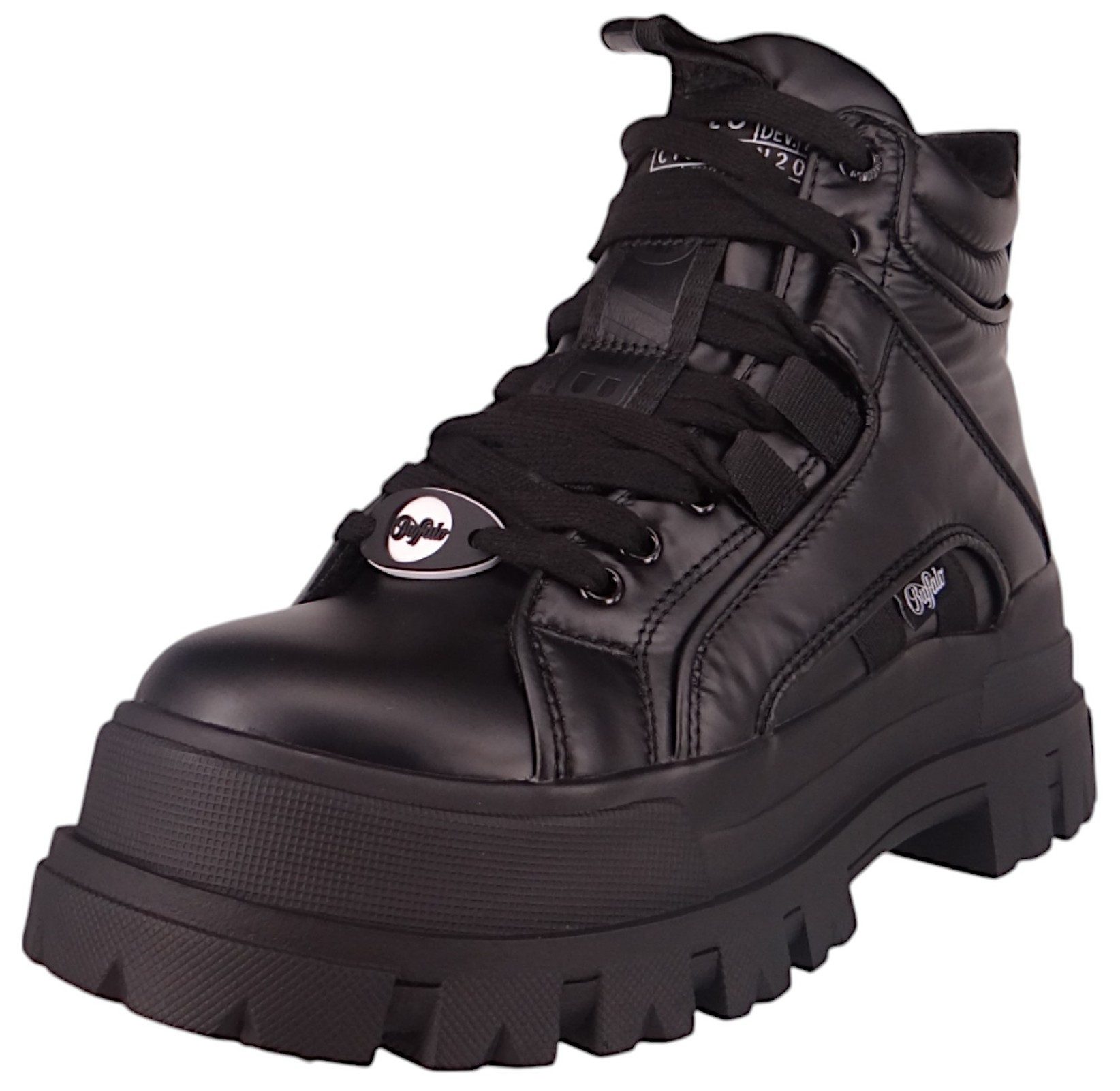 Buffalo 1622499 Aspha NC Mid Warm Black Sneaker