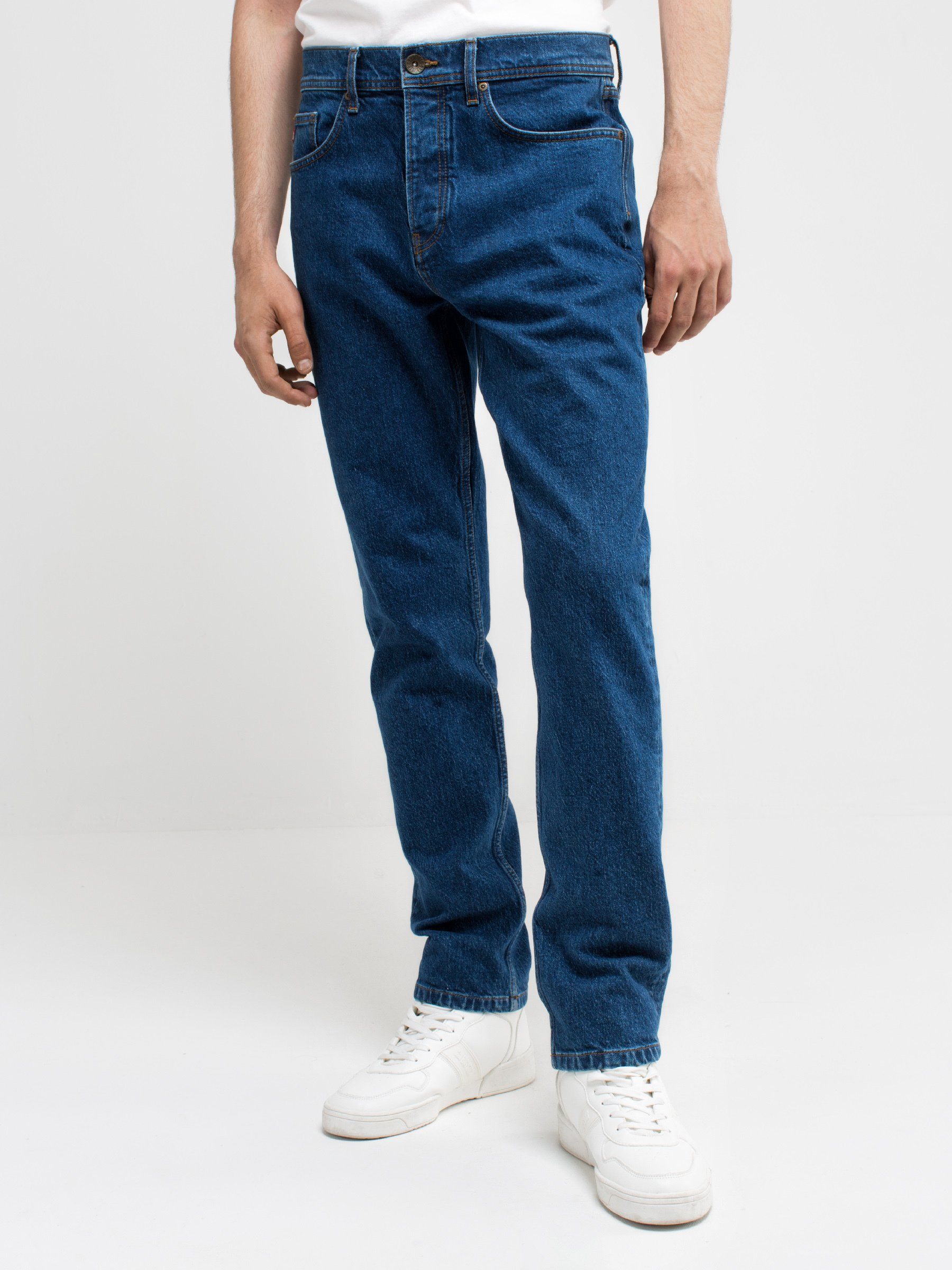 STAR (1-tlg) BIG Tapered-fit-Jeans AUTHENTIC MARINE