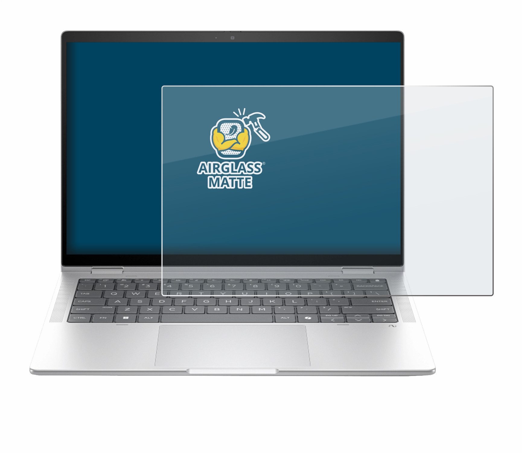 BROTECT Displayschutzglas Folie für HP EliteBook X G1i 14", Schutzfolie Glas Panzer Display Schutz matt