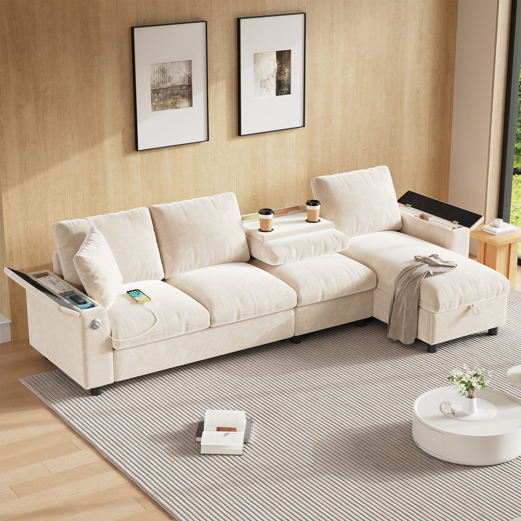 i@home Ecksofa L-förmiges Sofa, 3-Sitzer Sofa, günstig online kaufen