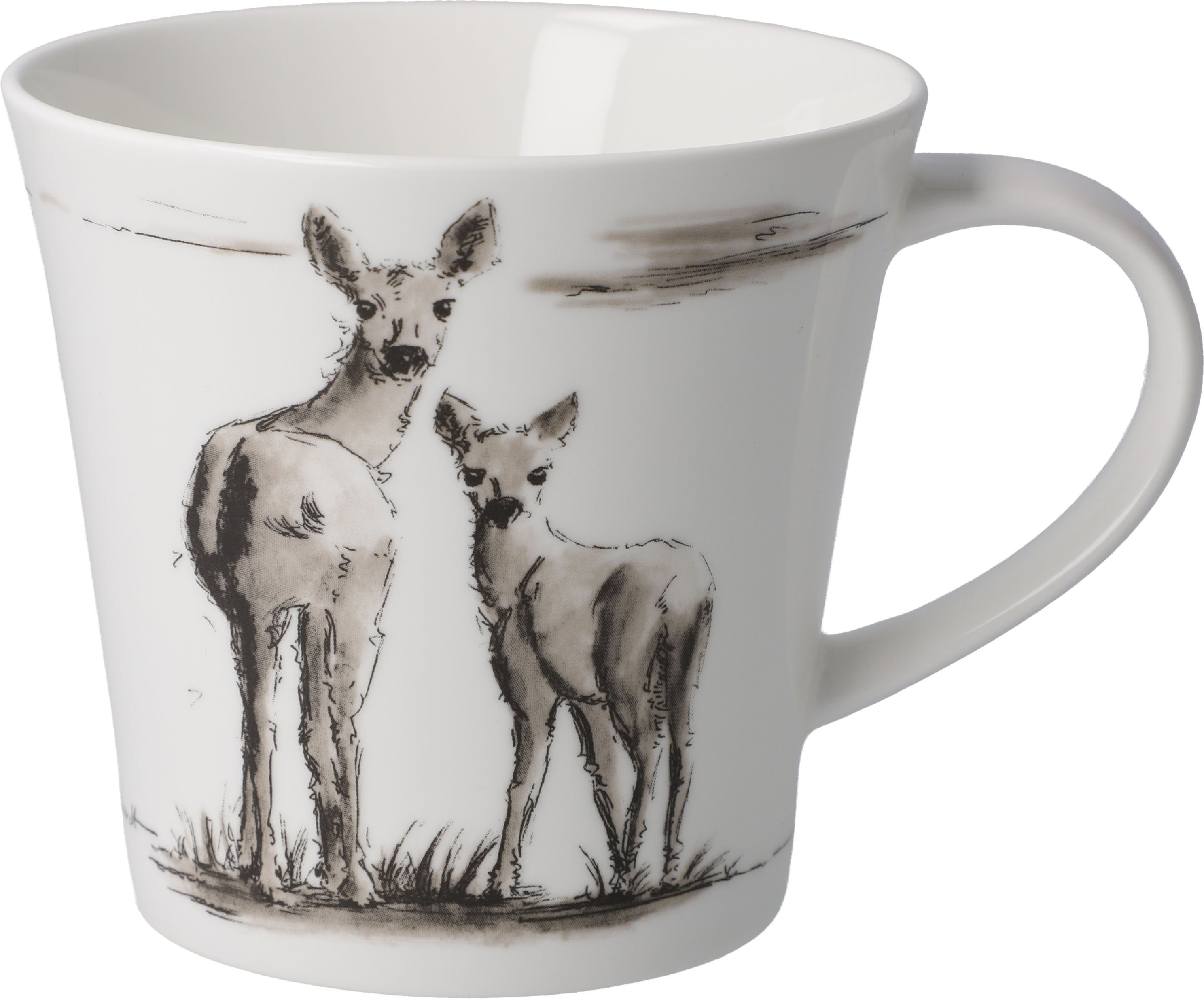 Goebel Becher Coffee-/Tea Mug Schnellhardt - Gemeinsam unterwegs, Fine Bone  China, Beidseitig dekoriert