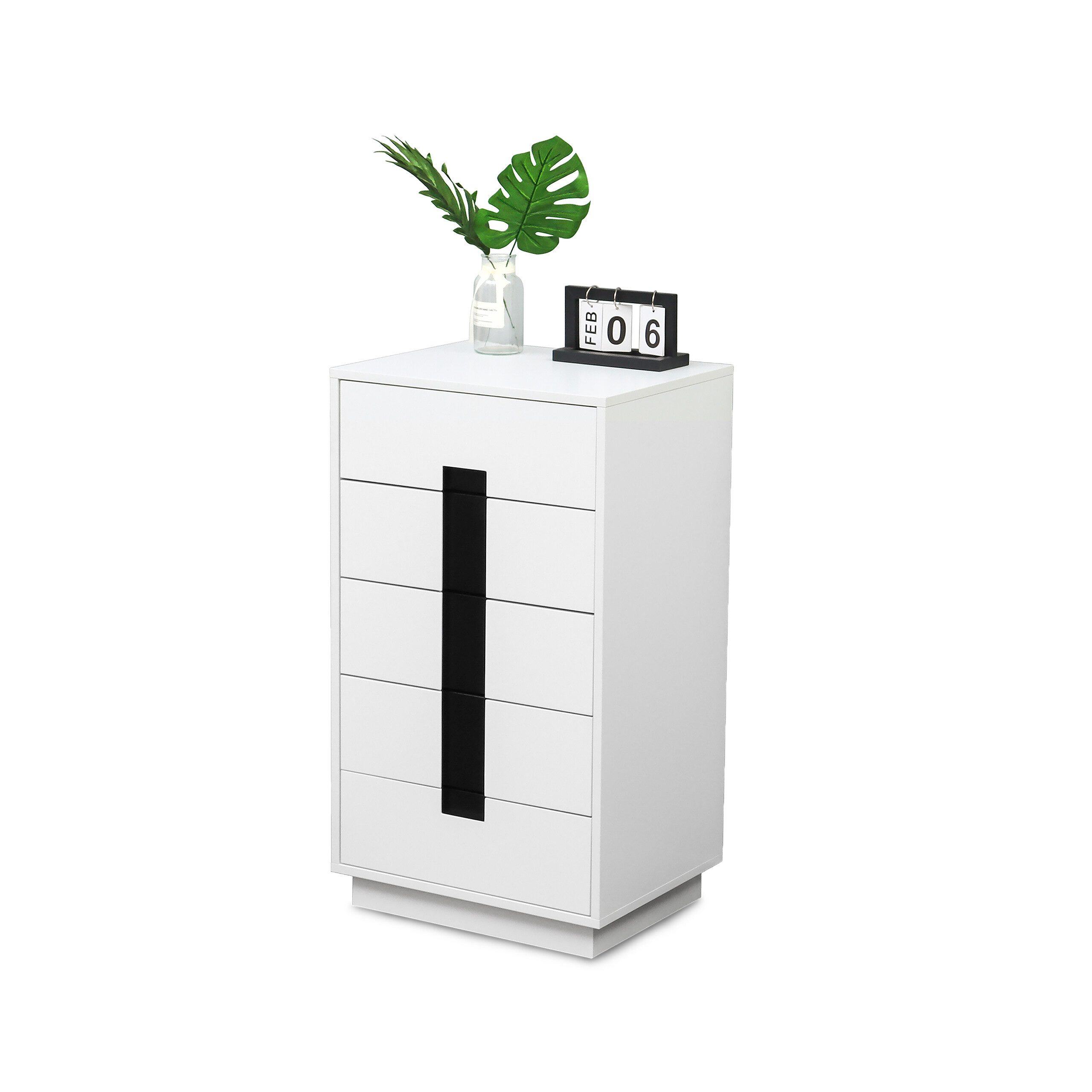 relaxdays Kommode mit Schublade, 5