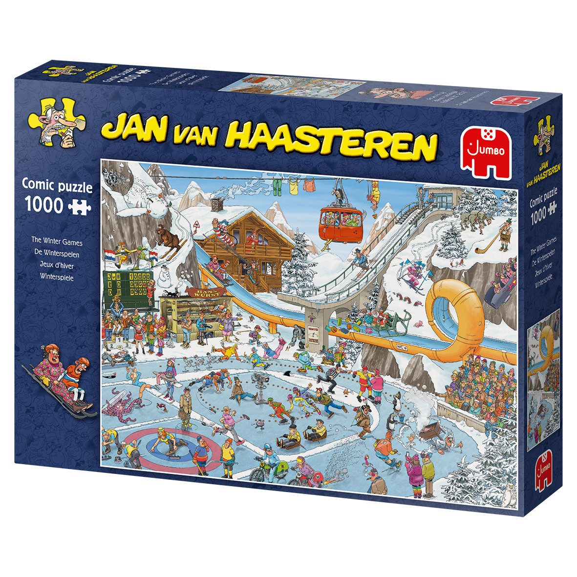 Jan van Haasteren Puzzle Jumbo 19065 Jan van Haasteren Winterspiele 1000 Teile Puzzle, 1000 Puzzleteile