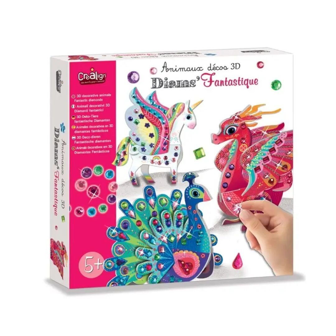 suebidou Kreativset Bastelset 3D-Deco-Tiere „Fantastische Diamanten“ für Ki günstig online kaufen