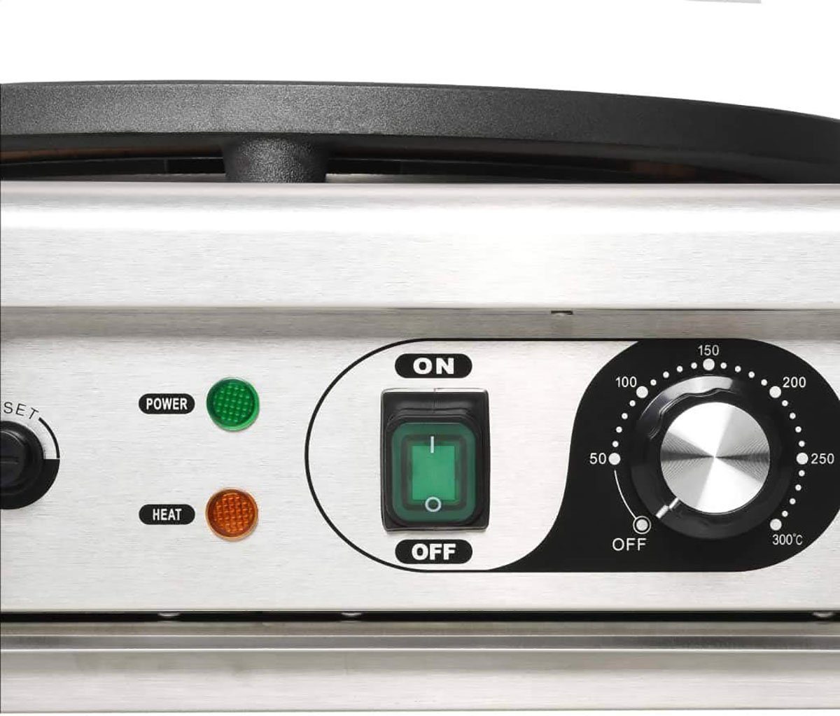 DOTMALL Grillpfanne W Crêpes-Maker Elektrischer mit 40 ausziehbarem 3000 Tablett cm